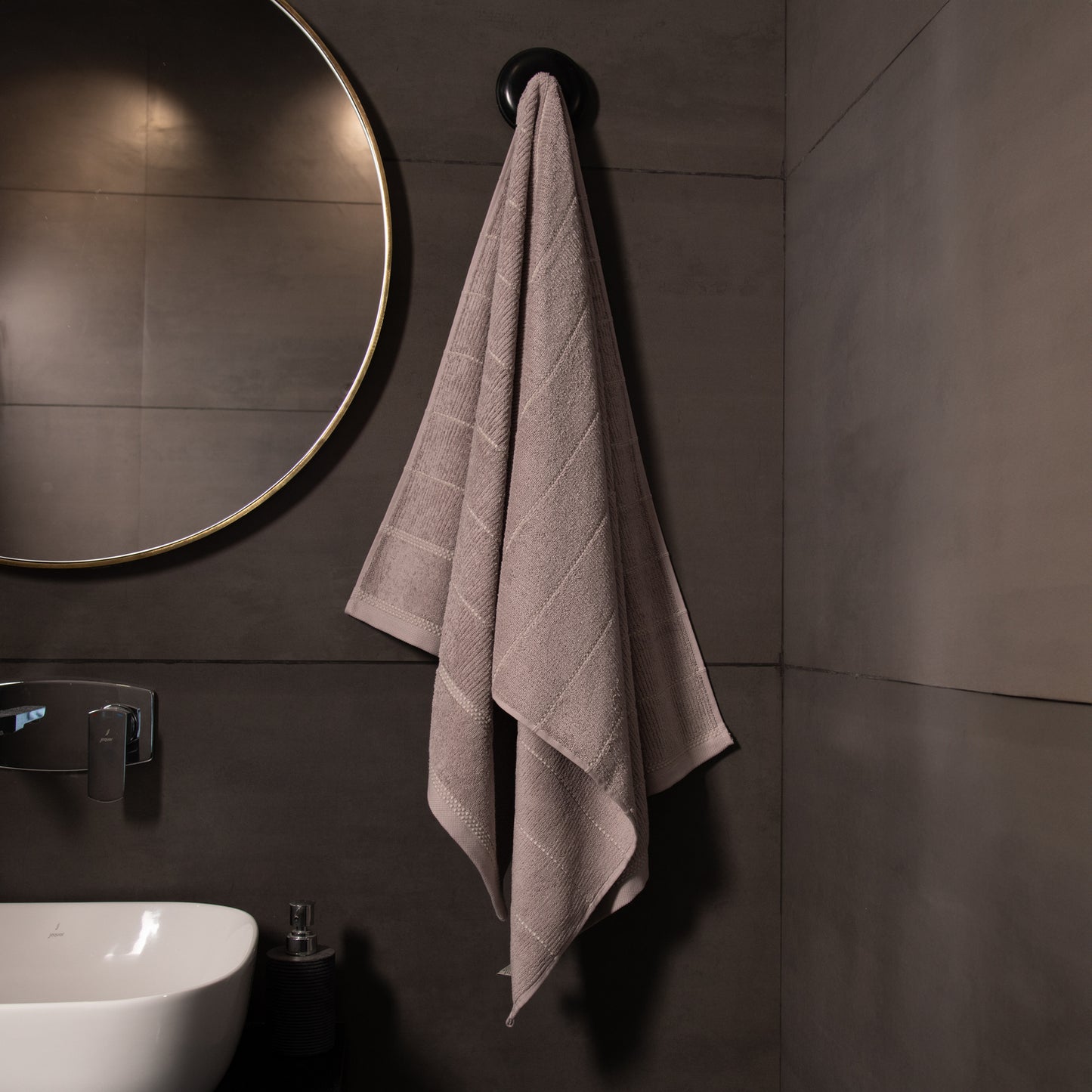 SYMMETRY GREY - 1 BATH TOWEL