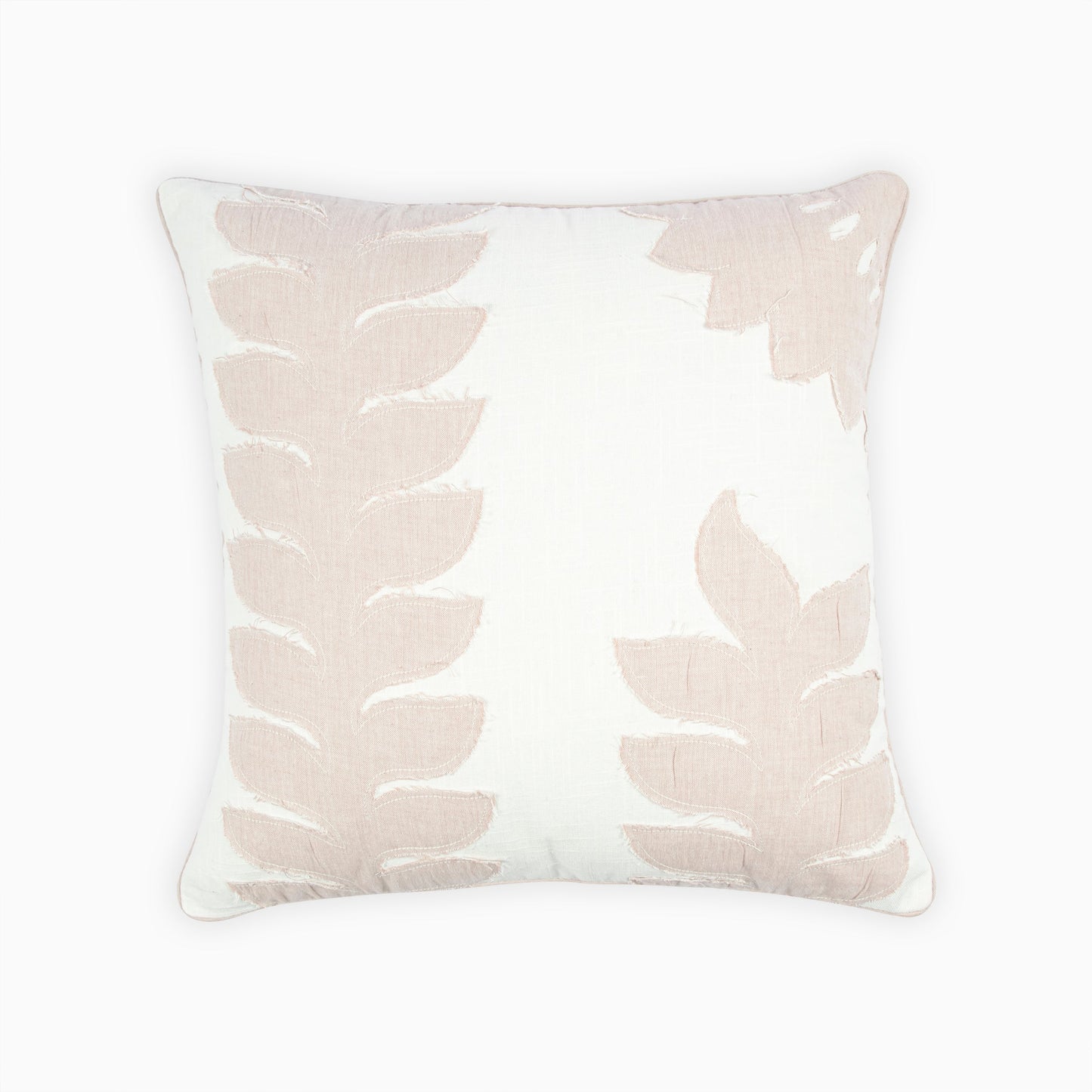 WILD CHERRY EMBROIDERED COTTON CUSHION COVER