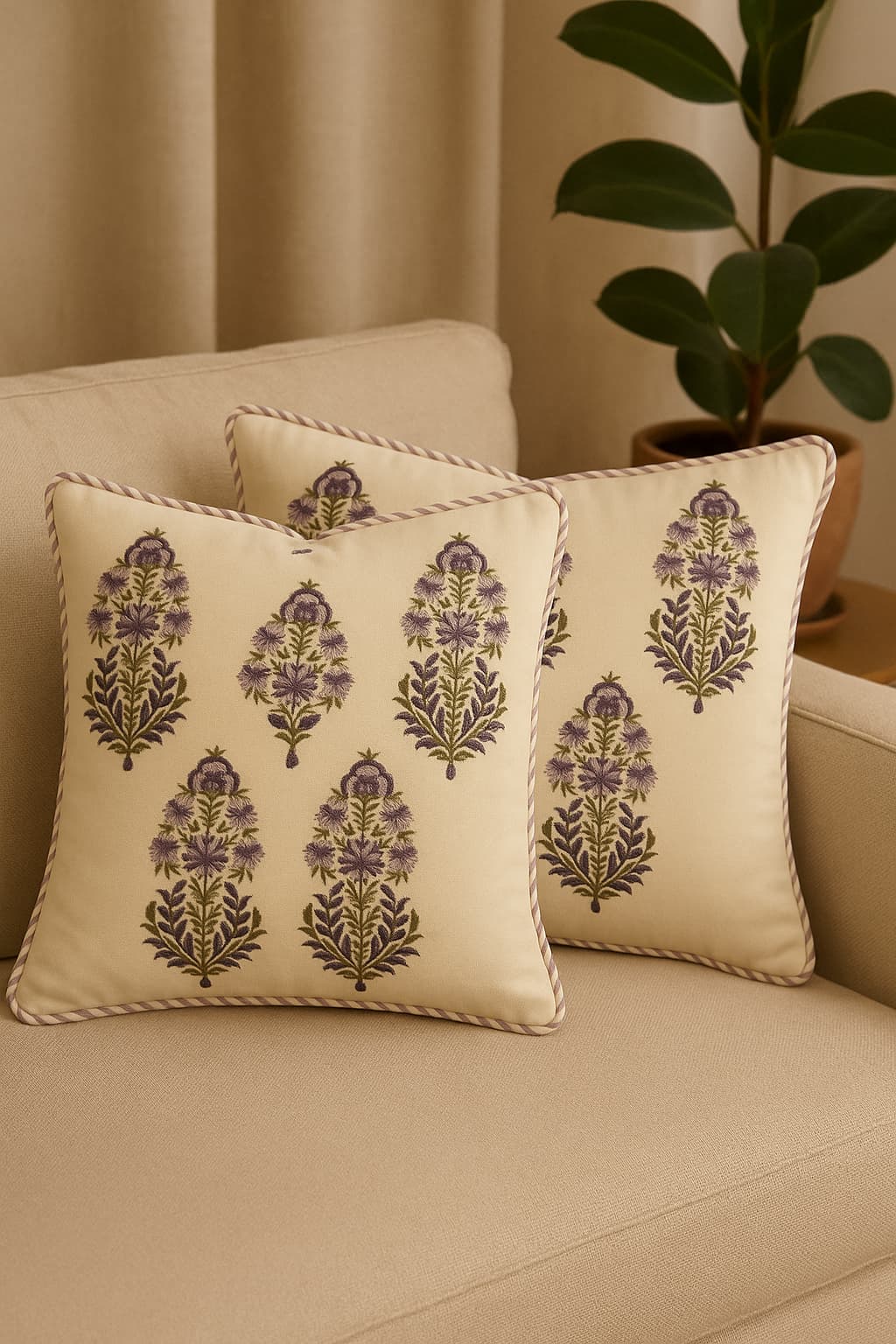 Block Print - 6 Pieces Bedding set