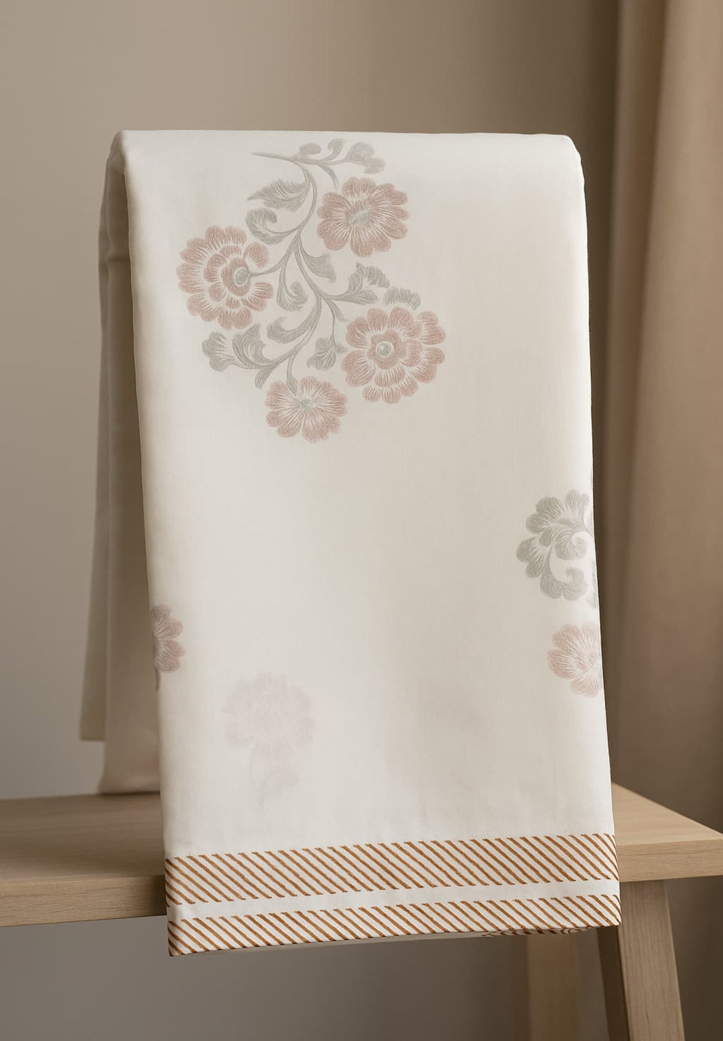 Block Printed Muslin Cotton Dohar