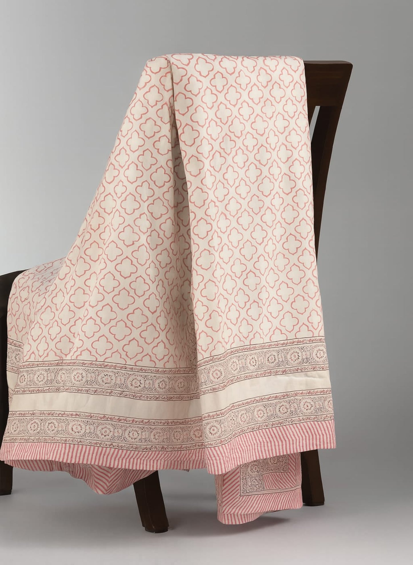COTTON BLOCK PRINT QUILT