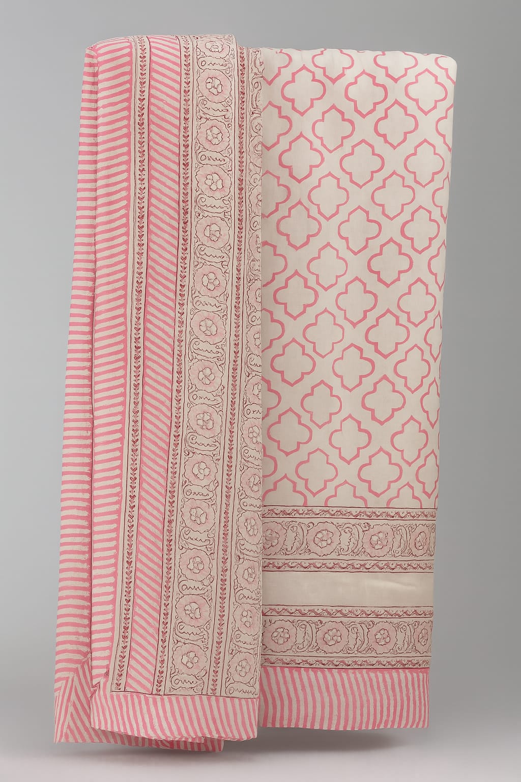 COTTON BLOCK PRINT QUILT