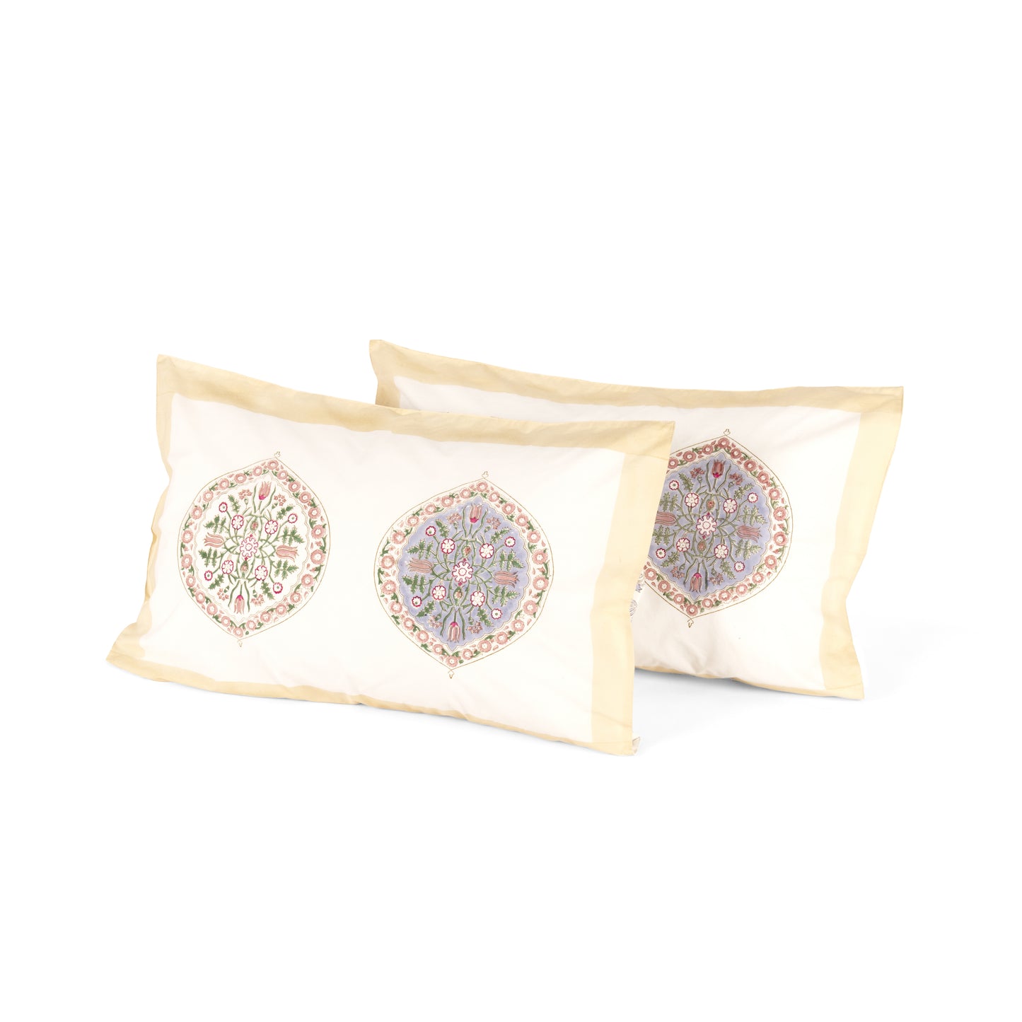 SEASIDE SPLENDOR BLOCK PRINTED BEDSHEET SET