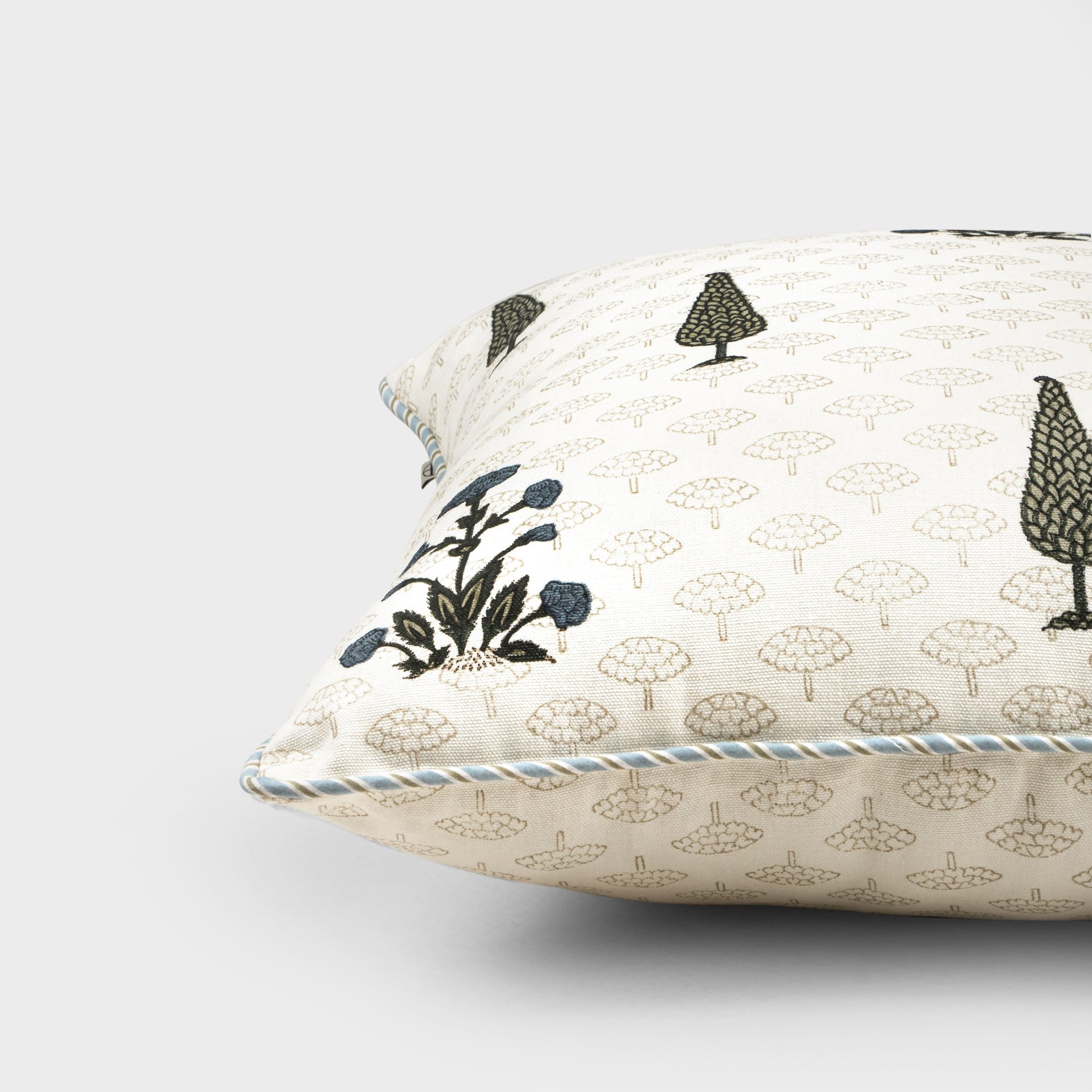 Solemn Block Printed Cushion Cover | Houmn