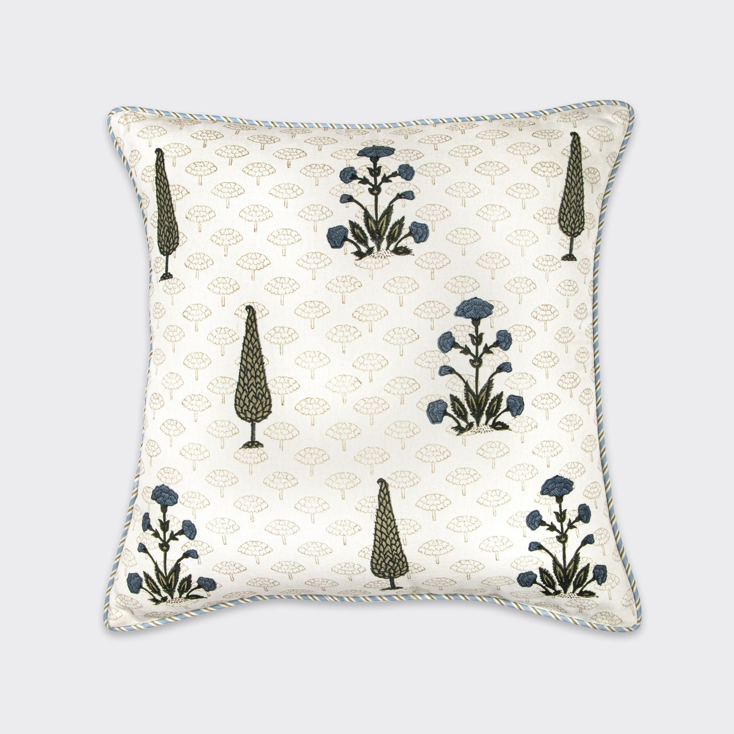 Solemn Block Printed Cushion Cover | Houmn