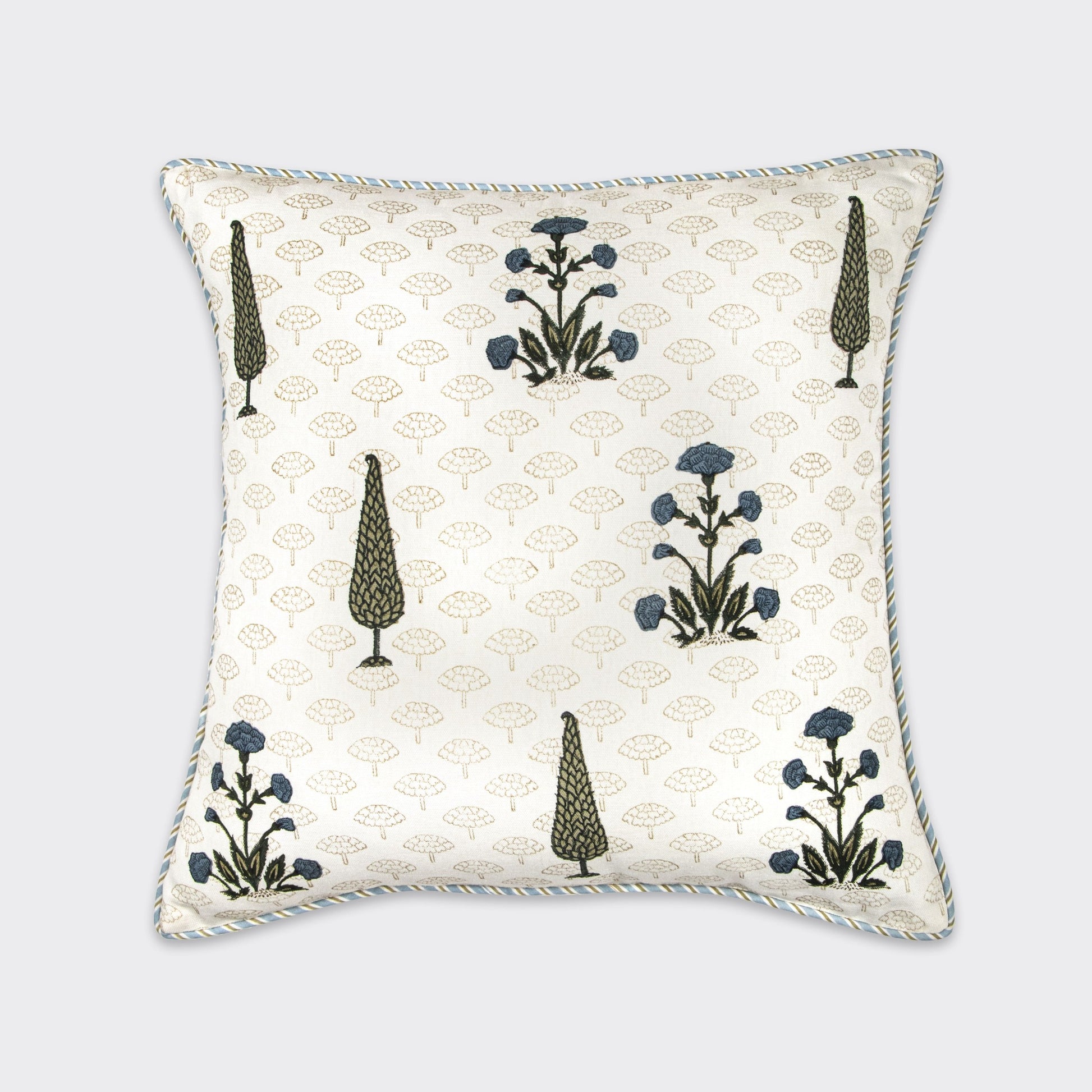 Solemn Block Printed Cushion Cover | Houmn