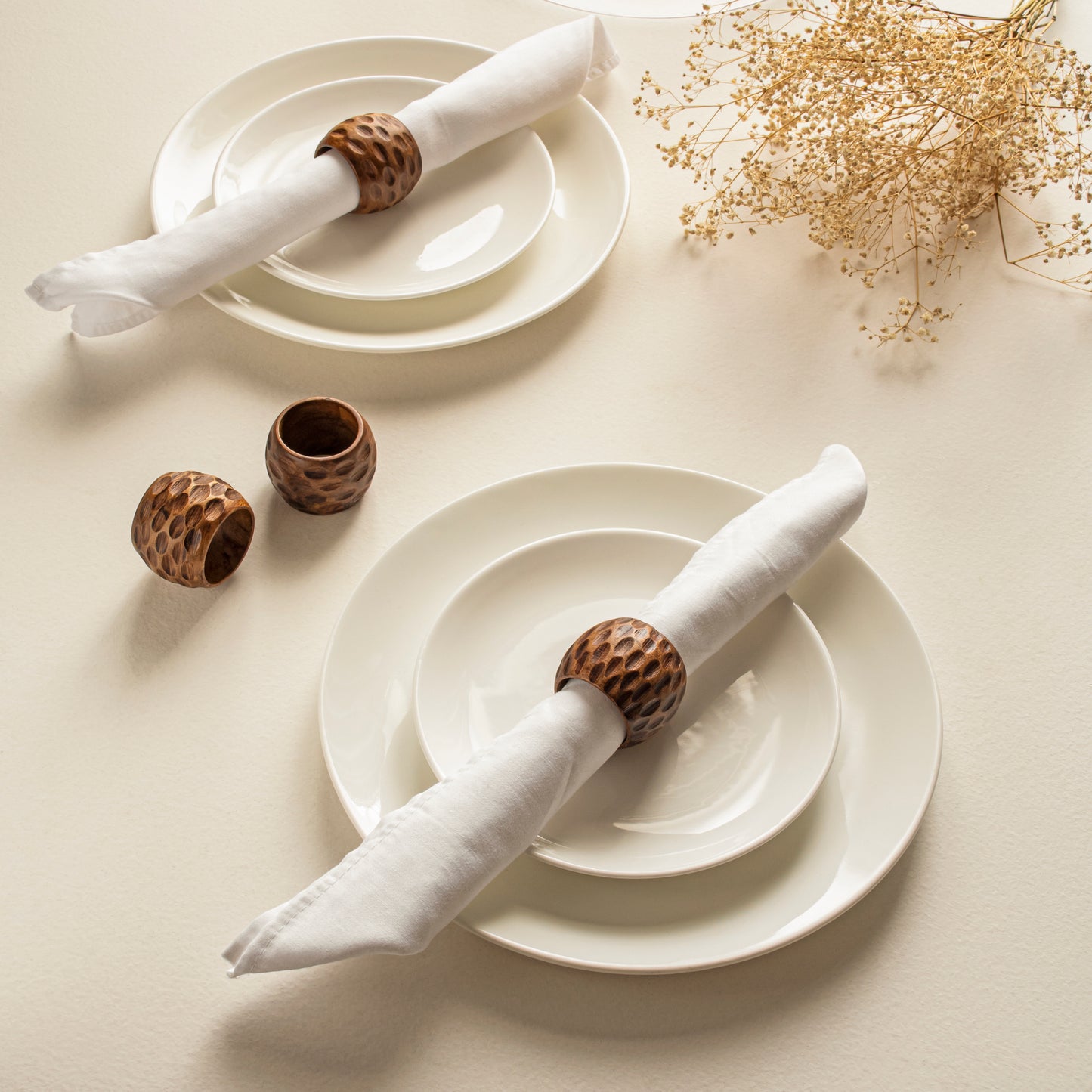 Serviette 4 pcs Hammer Napkin Rings | Houmn