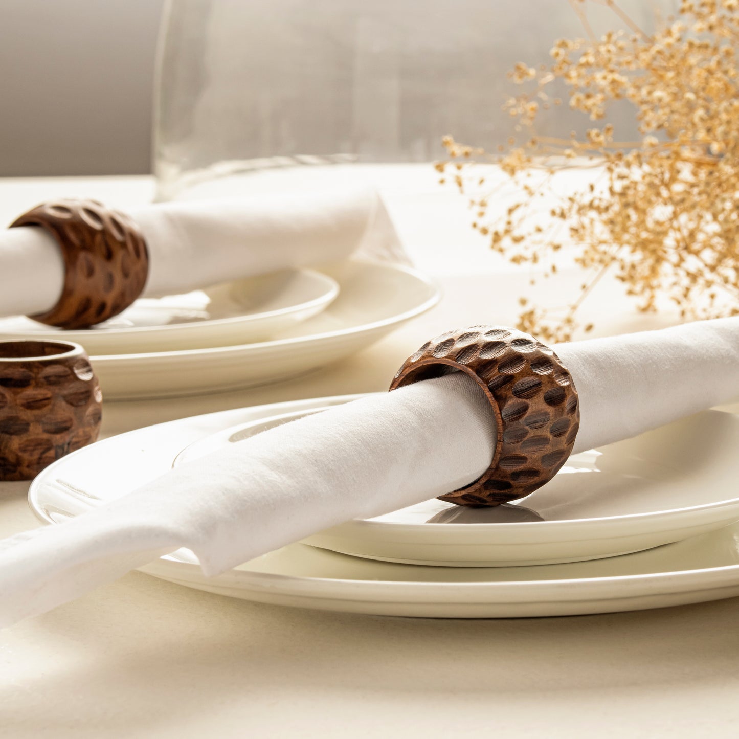 Serviette 4 pcs Hammer Napkin Rings | Houmn