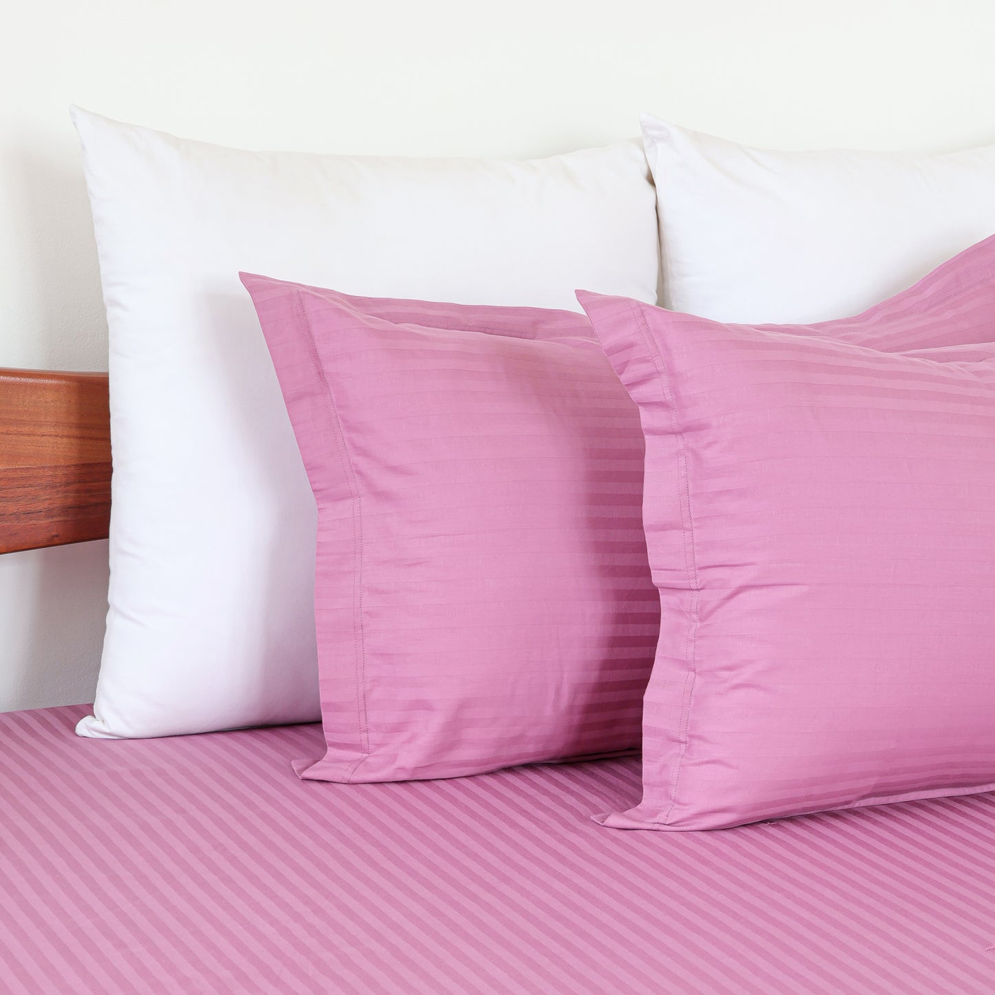 Blush Fitted Bedsheet Set | Houmn