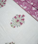 ORCHID DREAM BLOCK PRINTED DOHAR