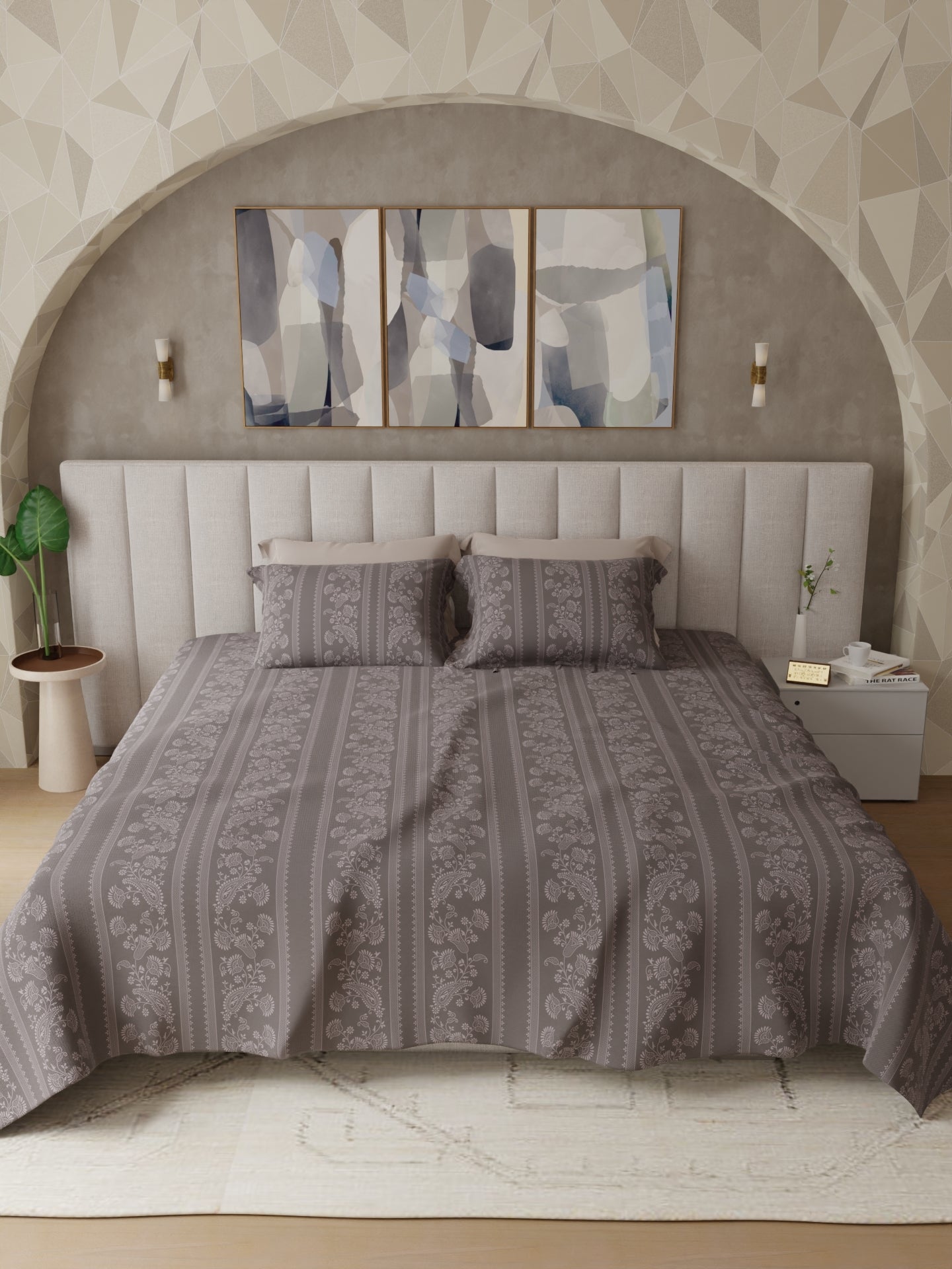 Dark Brown Bedsheet Set