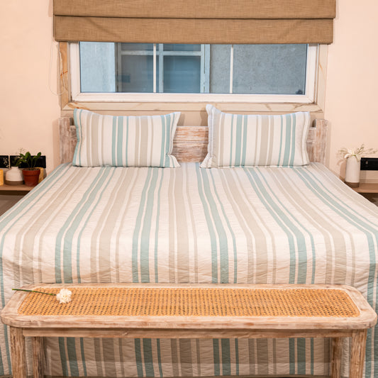 Coastal Stripes BEDDING SET (3 PIECE SET)