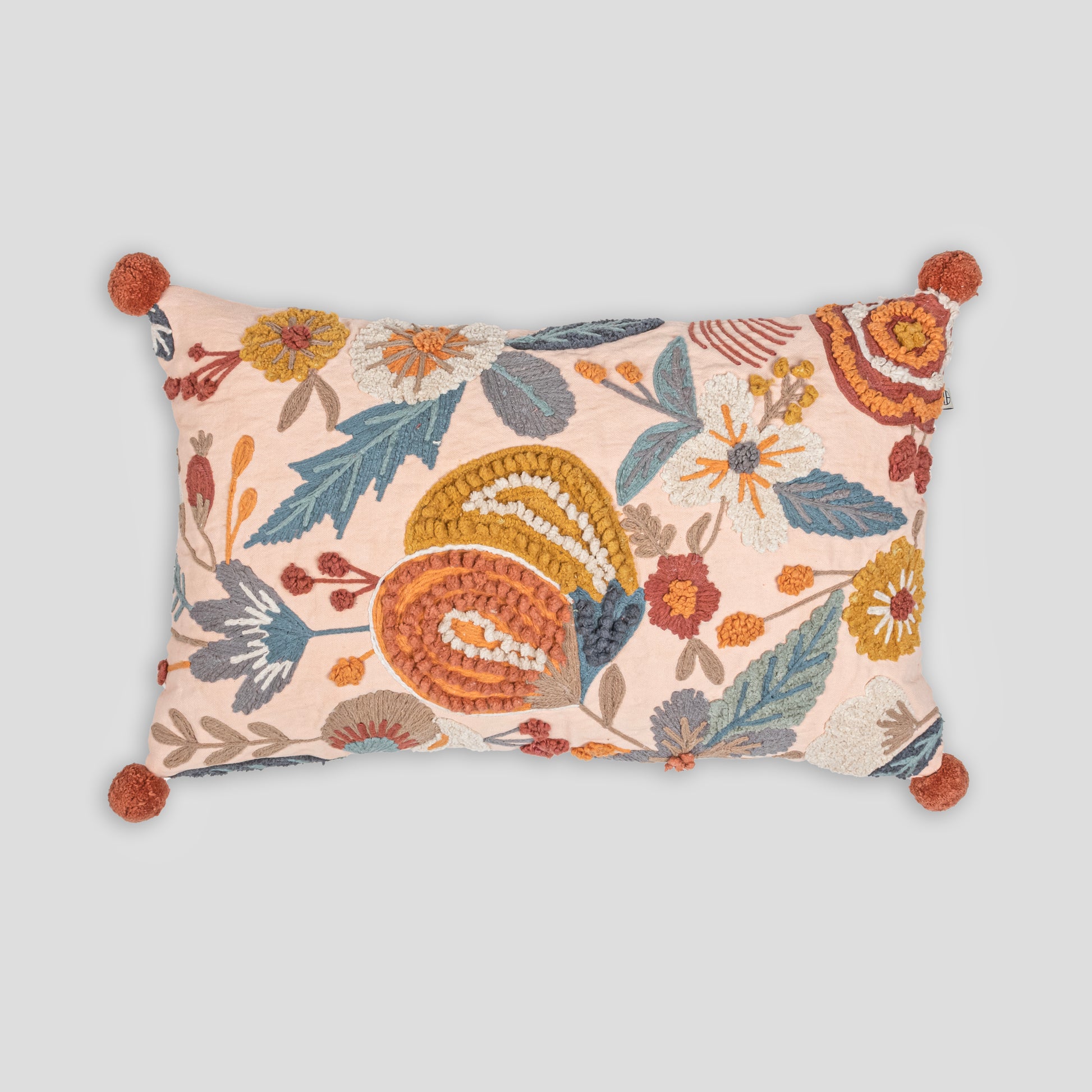 Embroidered Pillow Cover |houmn
