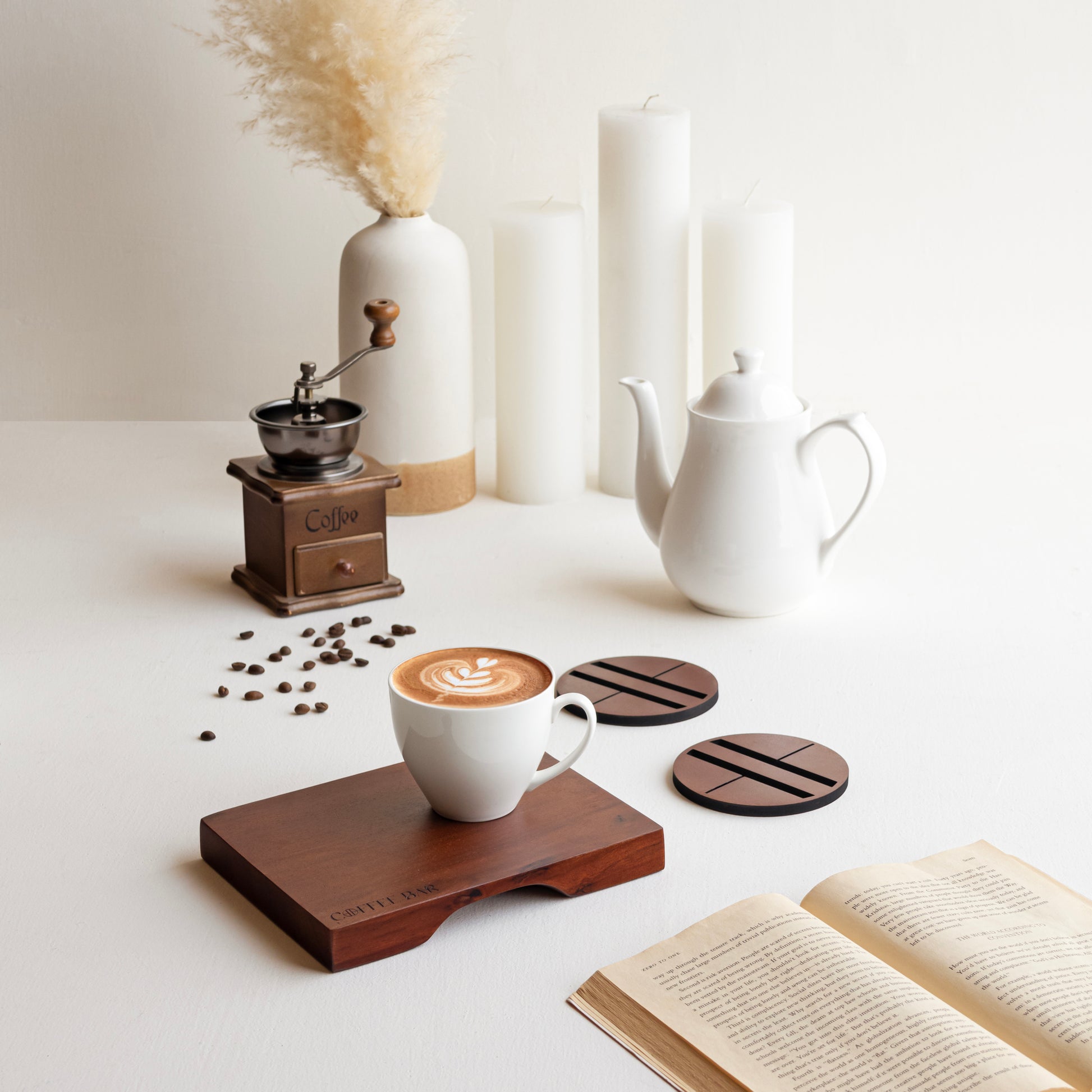 Artisanal Coffee Coasters Set | Houmn