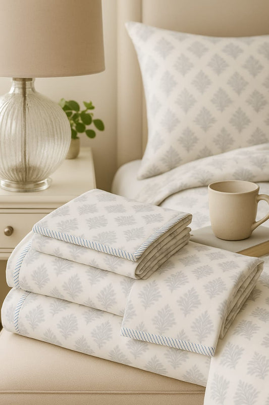 Block Printed Muslin Cotton Dohar