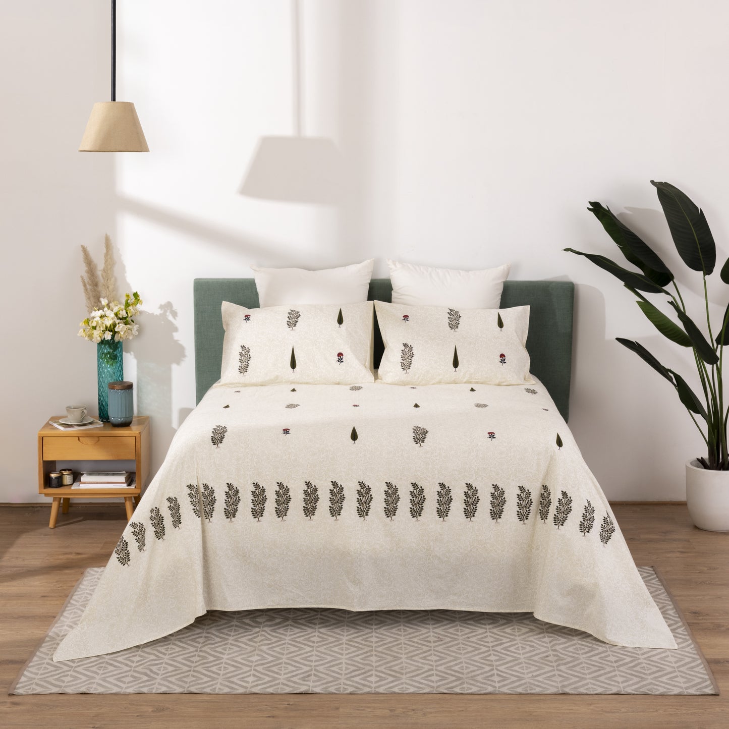 COTTON - BLOCK PRINT BEDSHEET SET