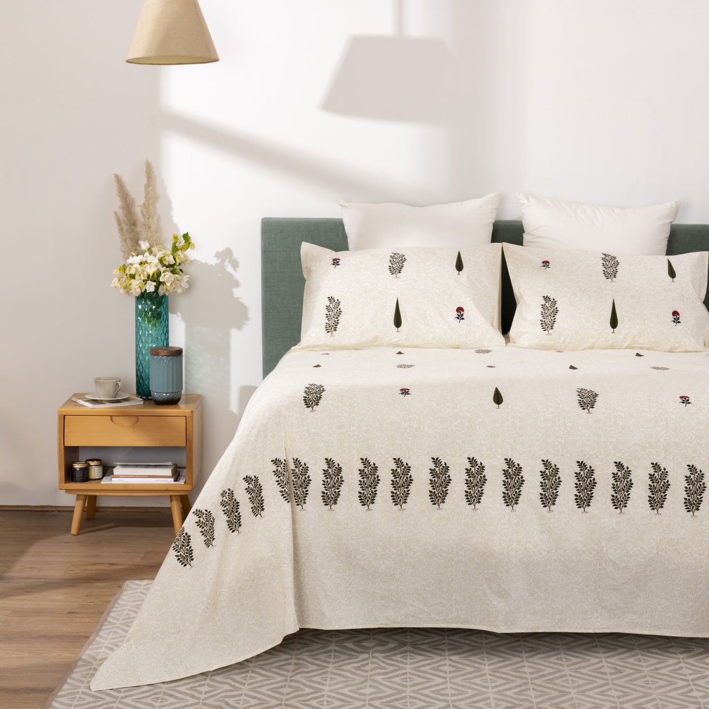 COTTON - BLOCK PRINT BEDSHEET SET