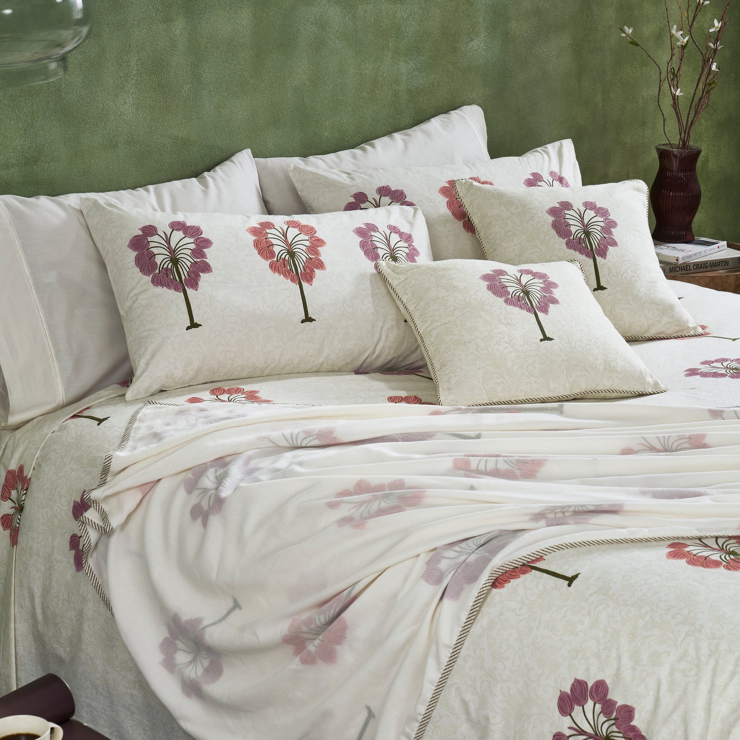 Fig Block Print Bedding Set