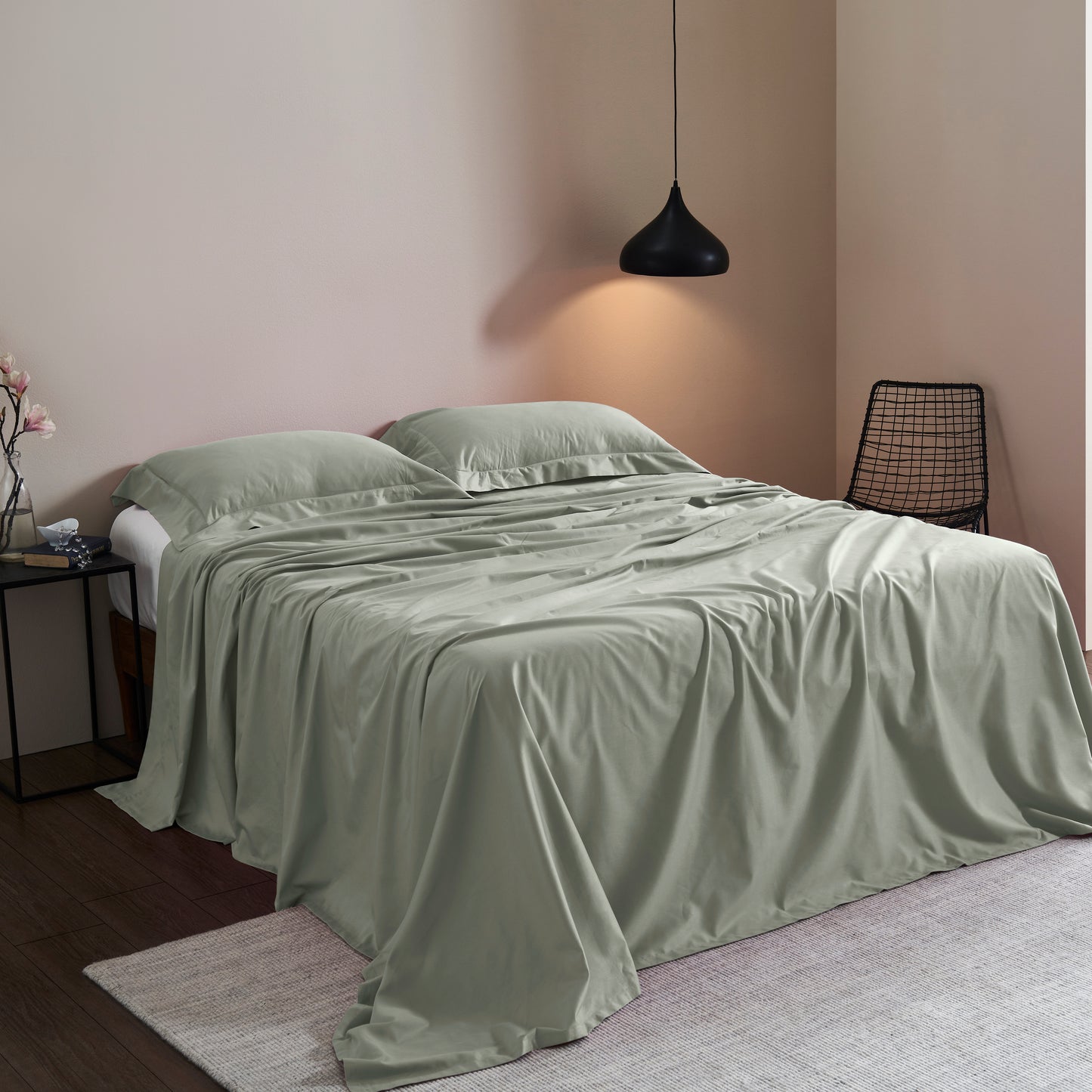 FLORENCE STITCH PLAIN BEDSHEET - 400TC