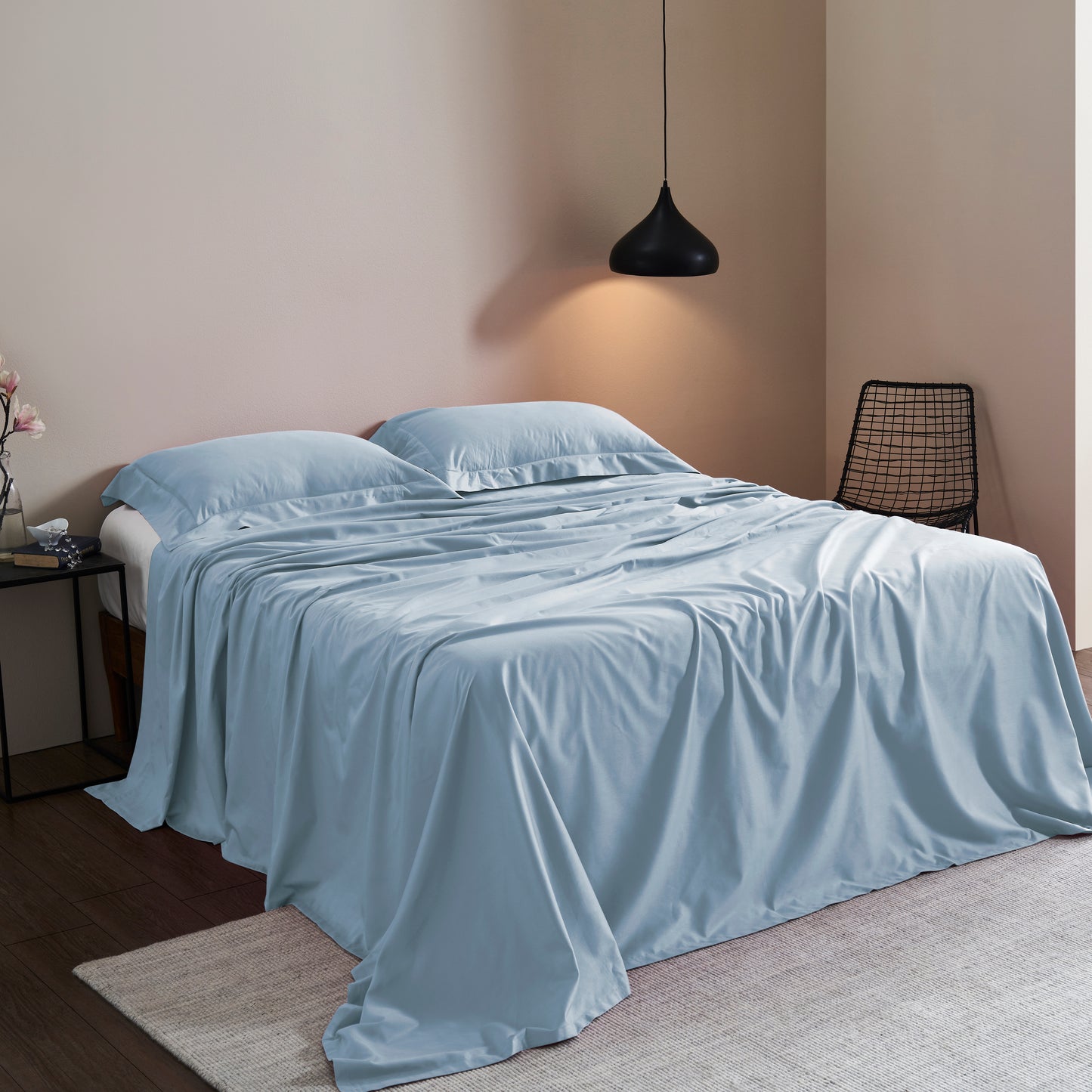 FLORENCE STITCH PLAIN BEDSHEET - 400TC