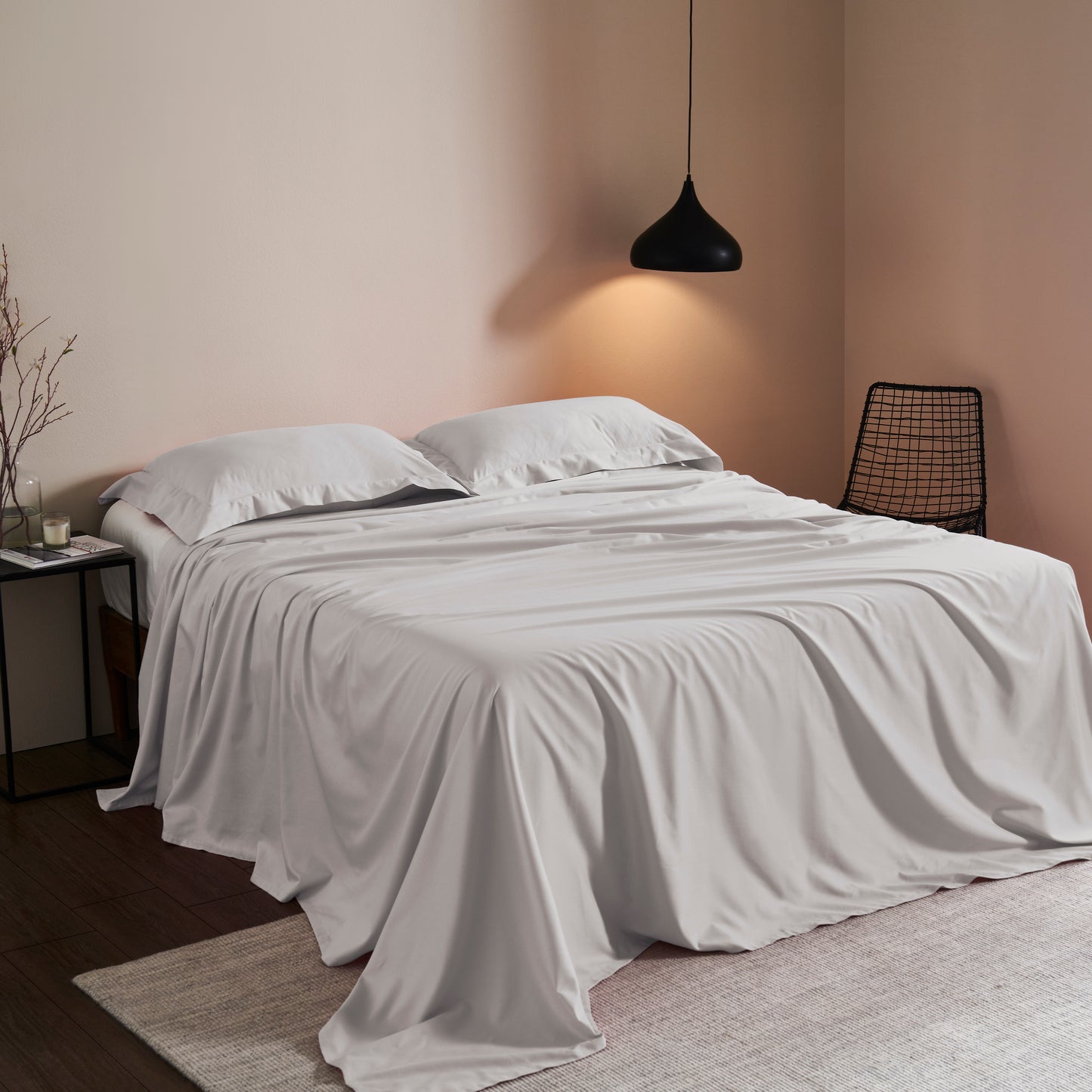 FLORENCE STITCH PLAIN BEDSHEET - 400TC