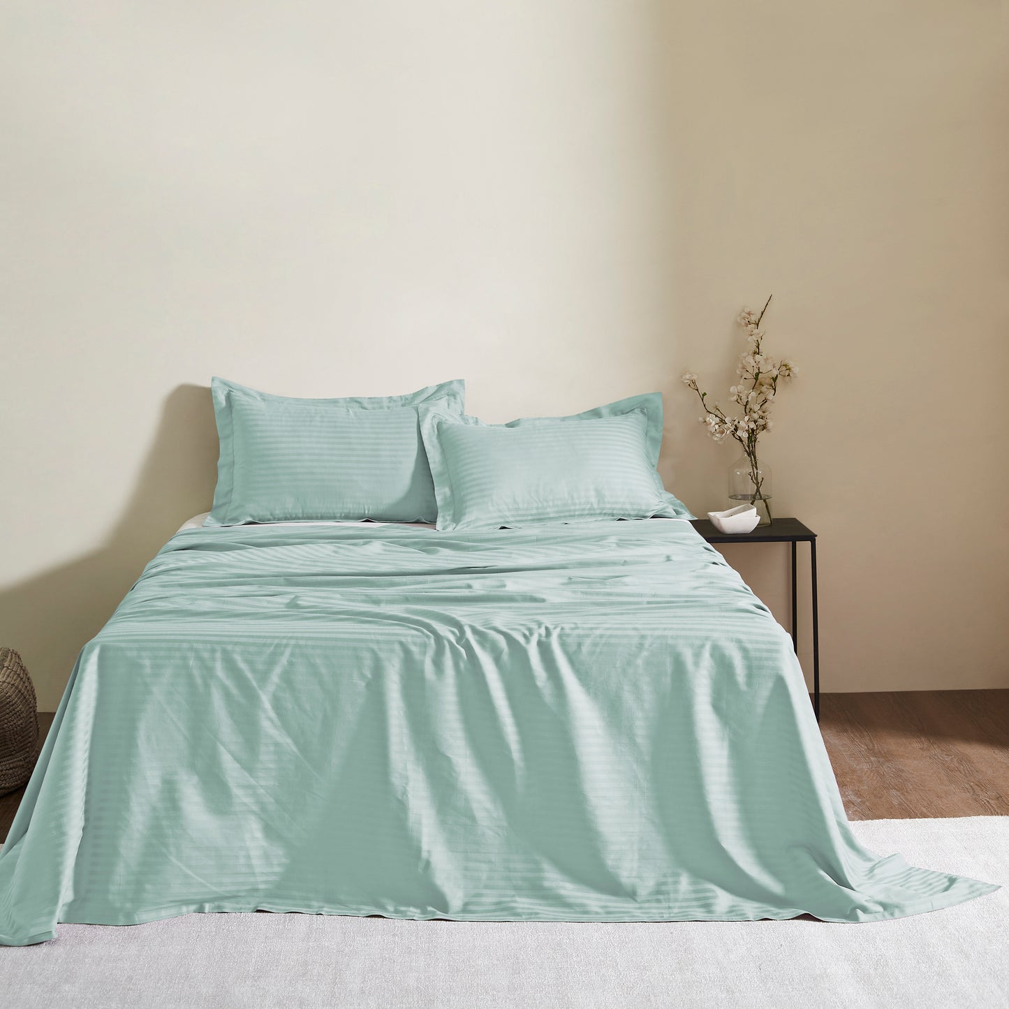 TREE STITCH STRIPE BEDSHEET - 300TC