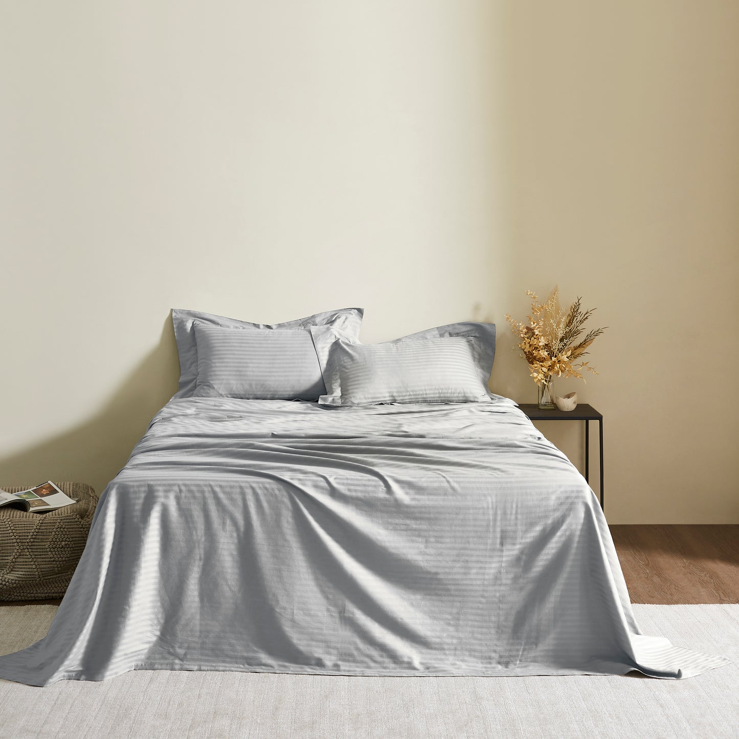 TREE STITCH STRIPE BEDSHEET - 300TC