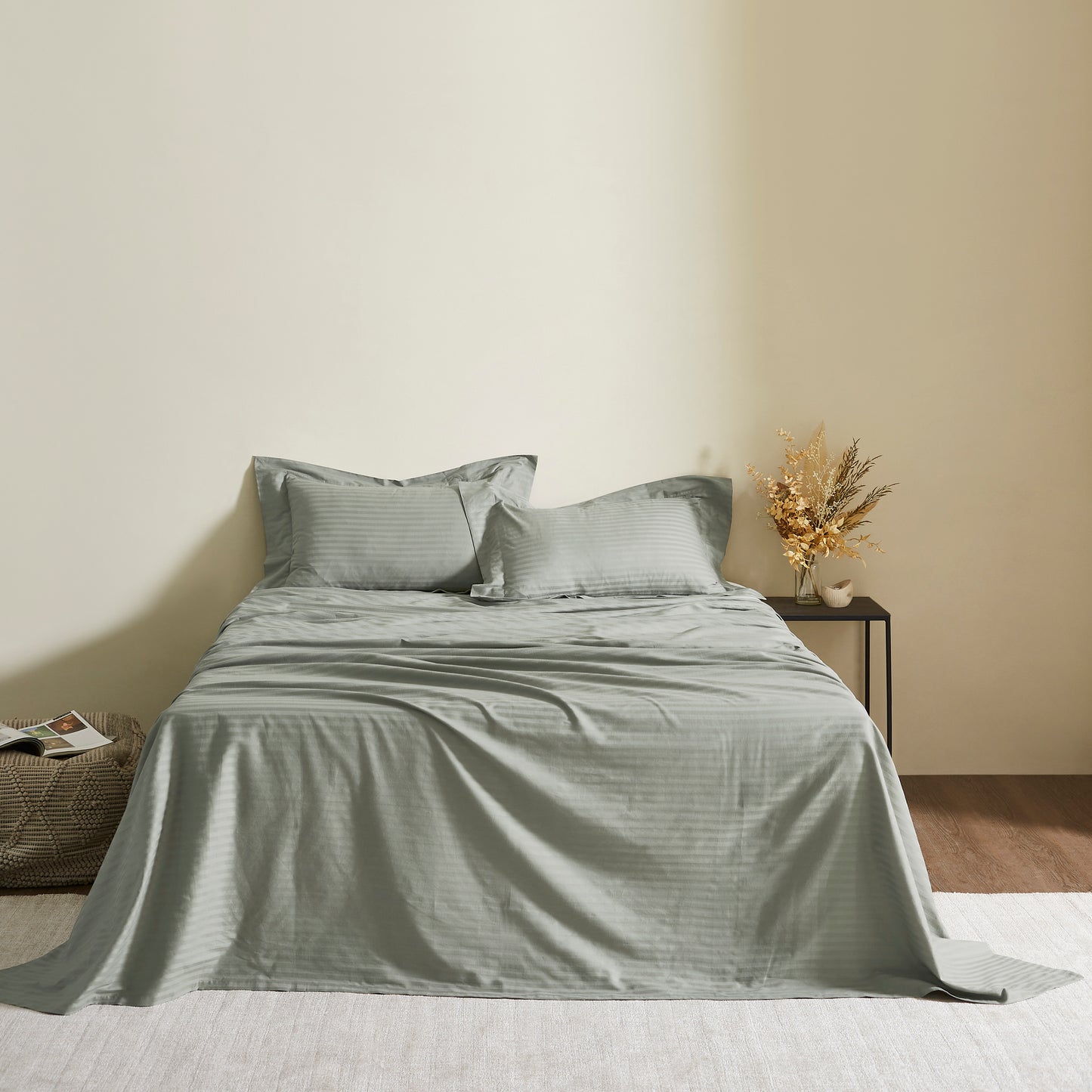 TREE STITCH STRIPE BEDSHEET - 300TC