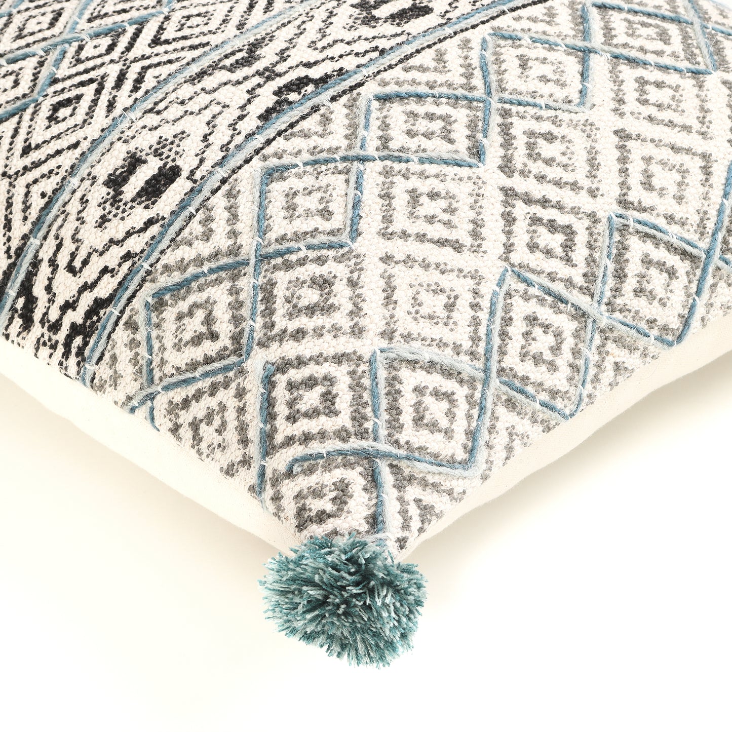 Vignette Cotton Printed Cushion Cover | Houmn