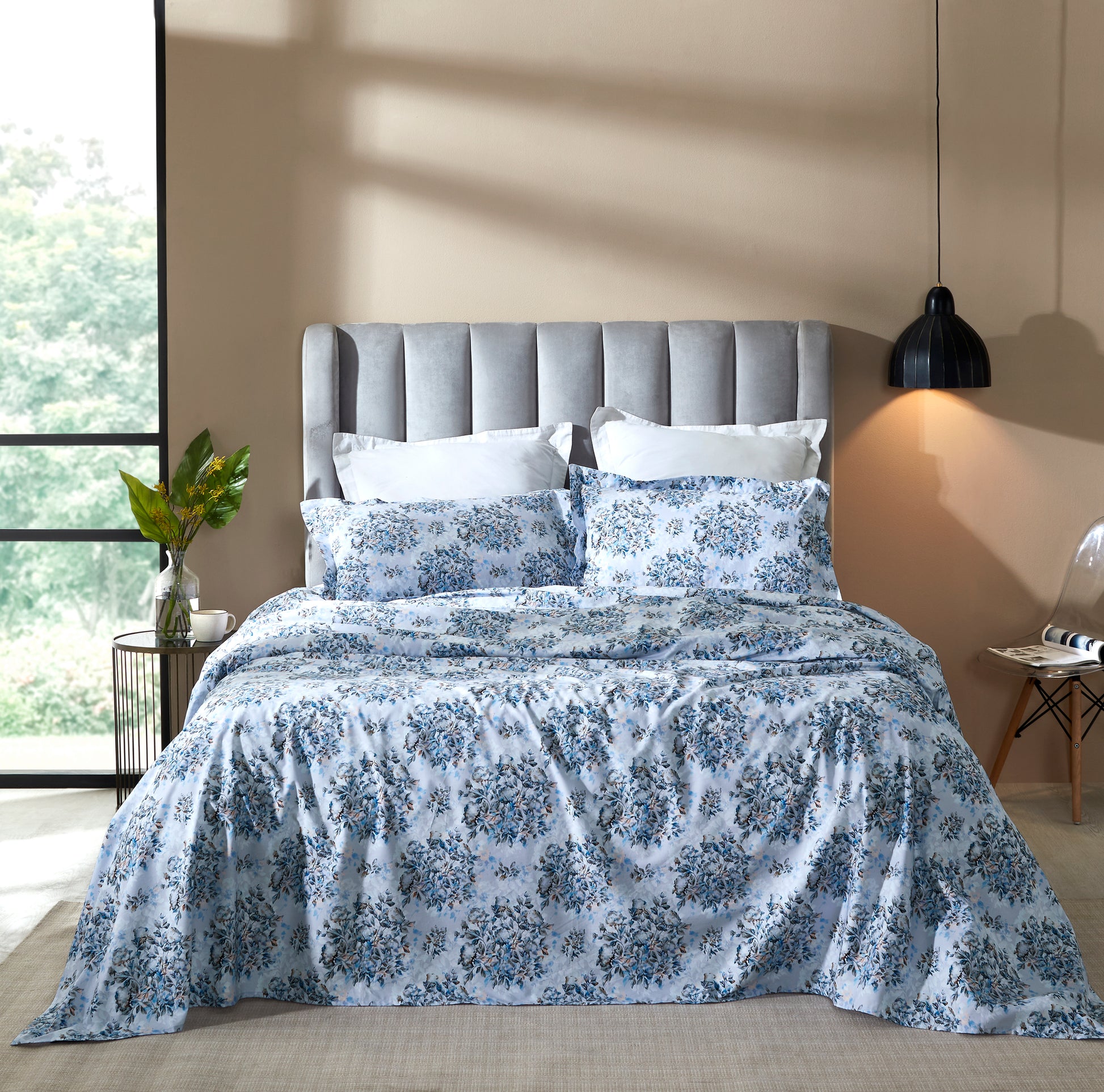 Reserve Digital Printed Bedsheet Set  | Houmn