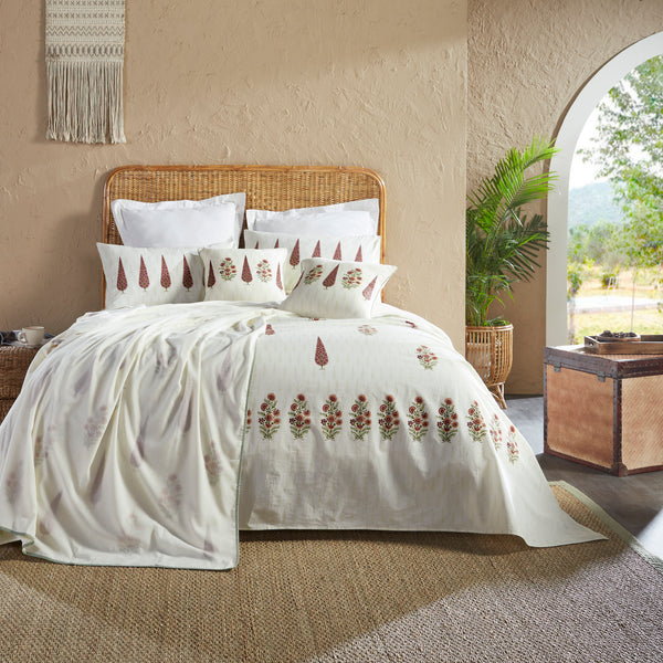 AZALEA BLOCK PRINTED BEDDING SET