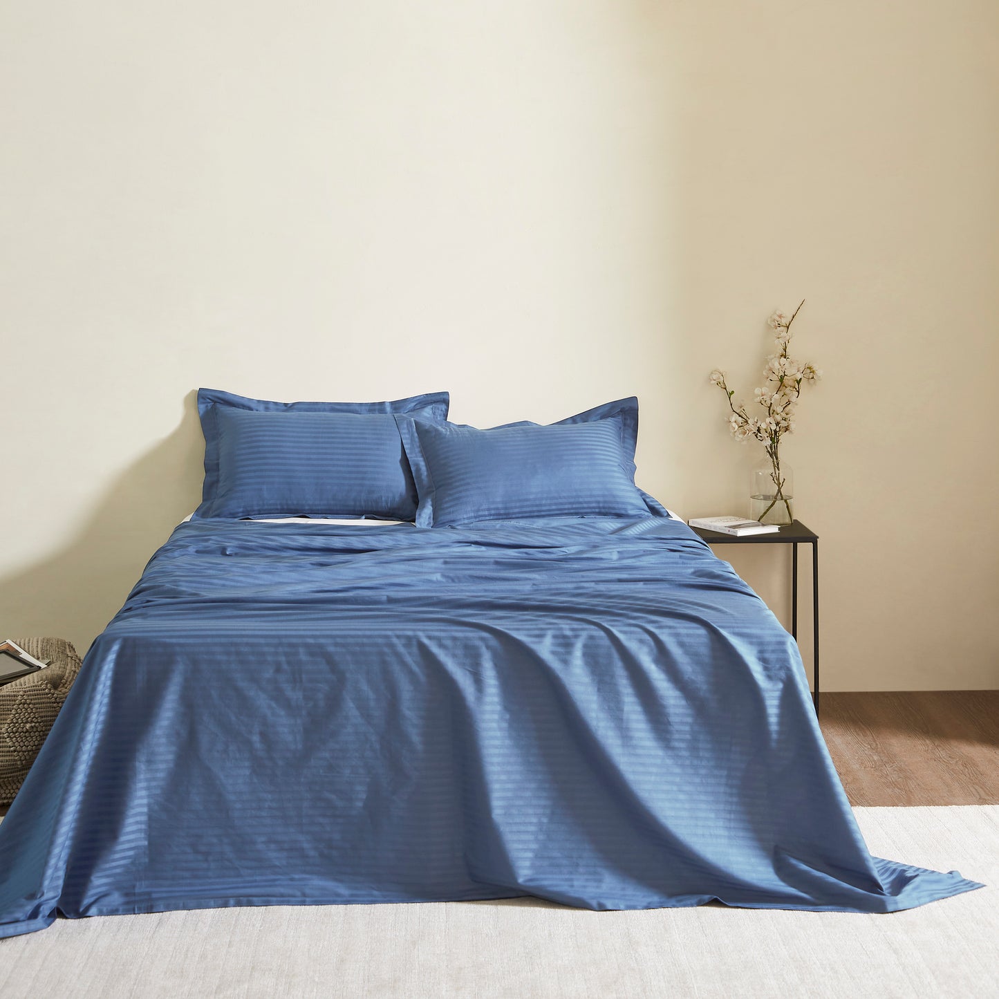 TREE STITCH STRIPE BEDSHEET - 300TC