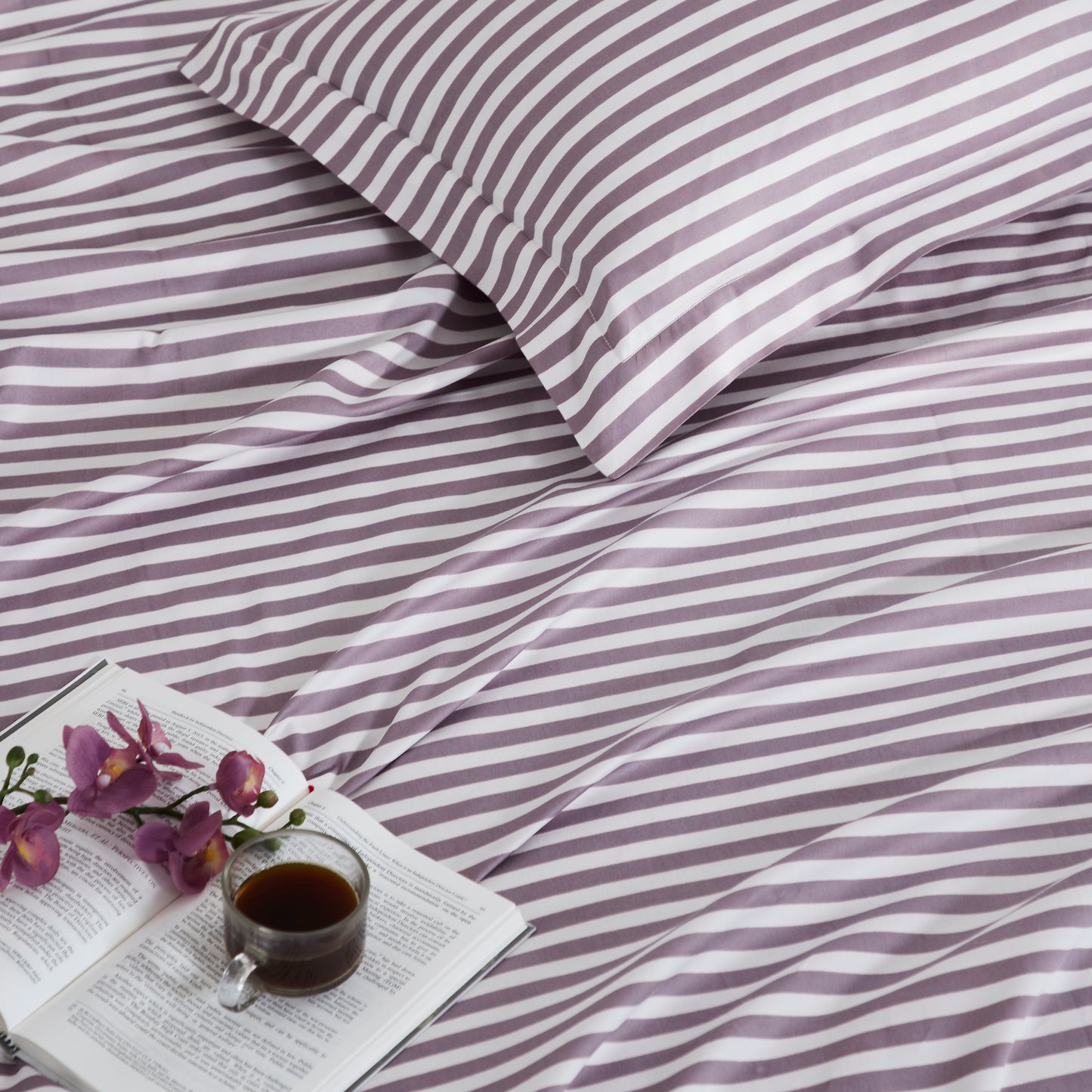 STRIPE PLAIN BEDSHEET - 400TC