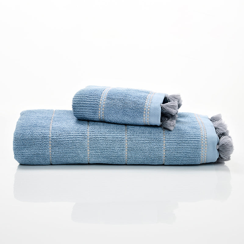 Elsa Sterling Blue Coloured Towel