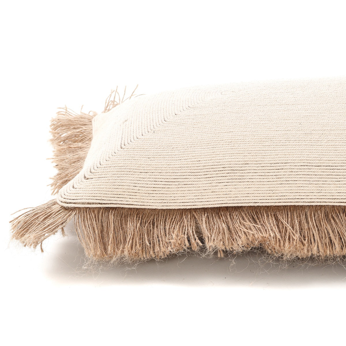 Arcane Embroidered Cushion Cover in Cream | Houmn