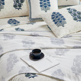 ARECA BLOCK PRINTED BEDDING SET(6 PIECE SET)