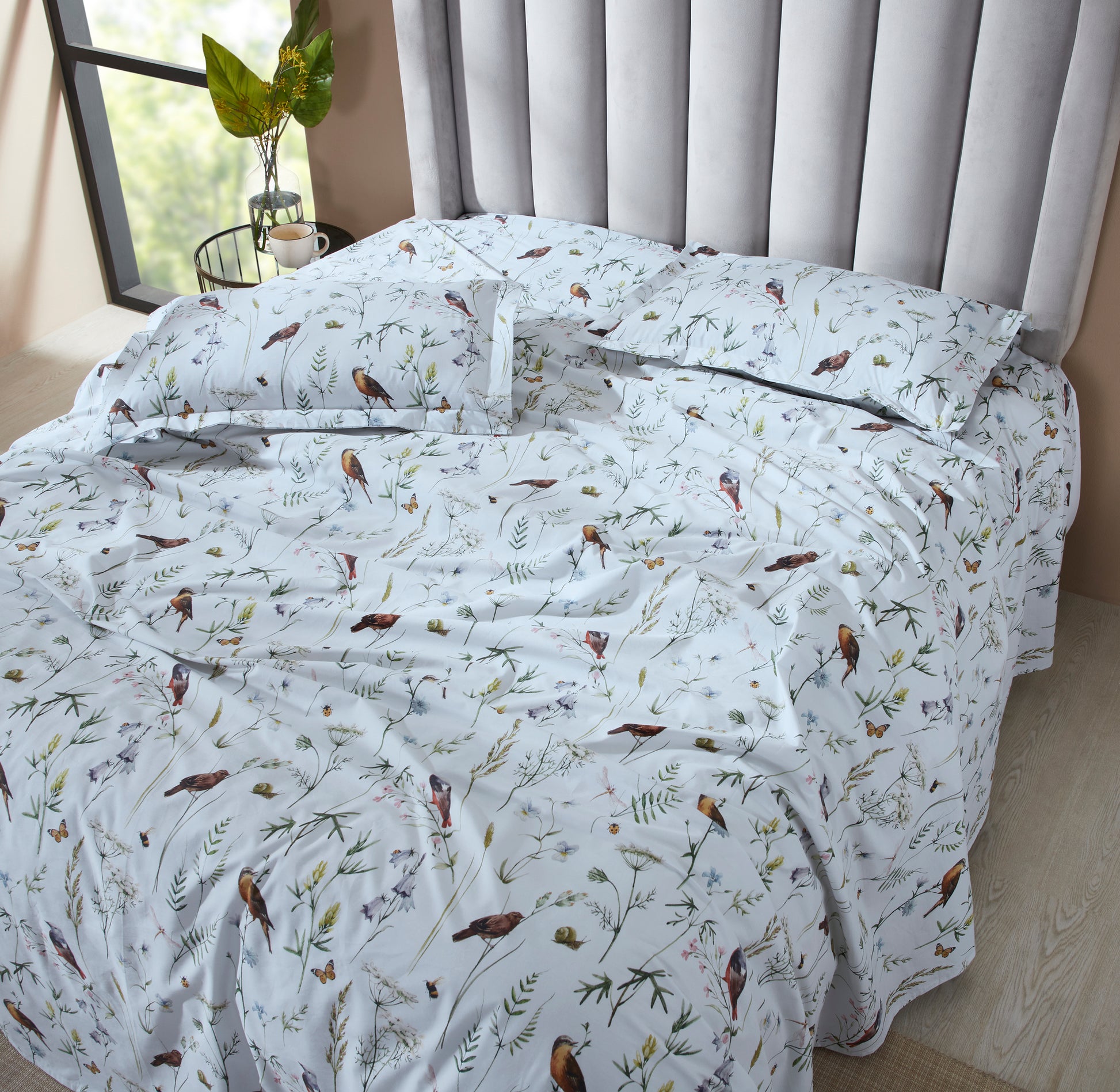 Sanctum Digital Printed Bedsheet Set | Houmn