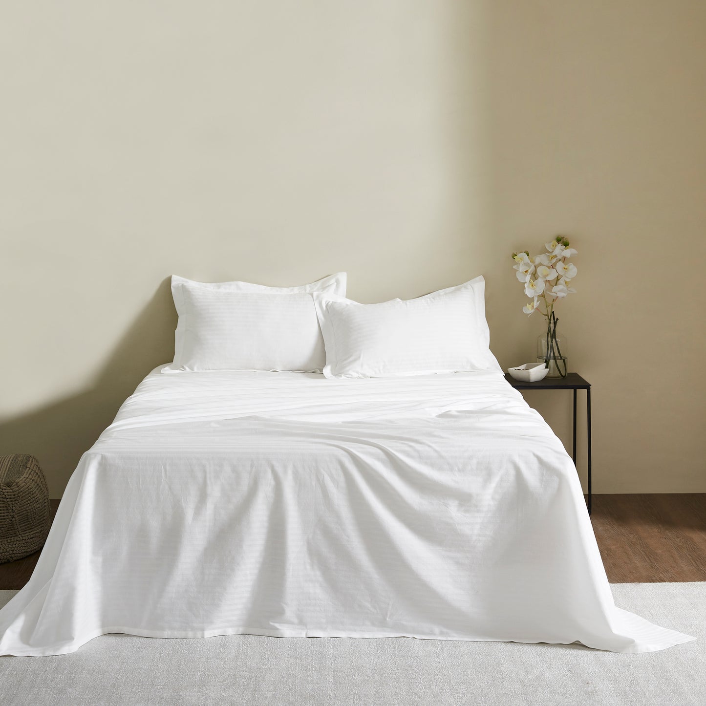 TREE STITCH STRIPE BEDSHEET - 300TC