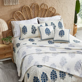 ARECA BLOCK PRINTED BEDDING SET(6 PIECE SET)