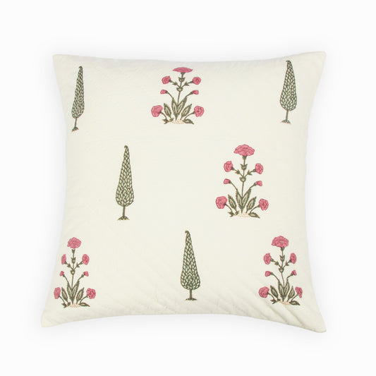 Shrub Block Printed Cushion Cover | Houmn