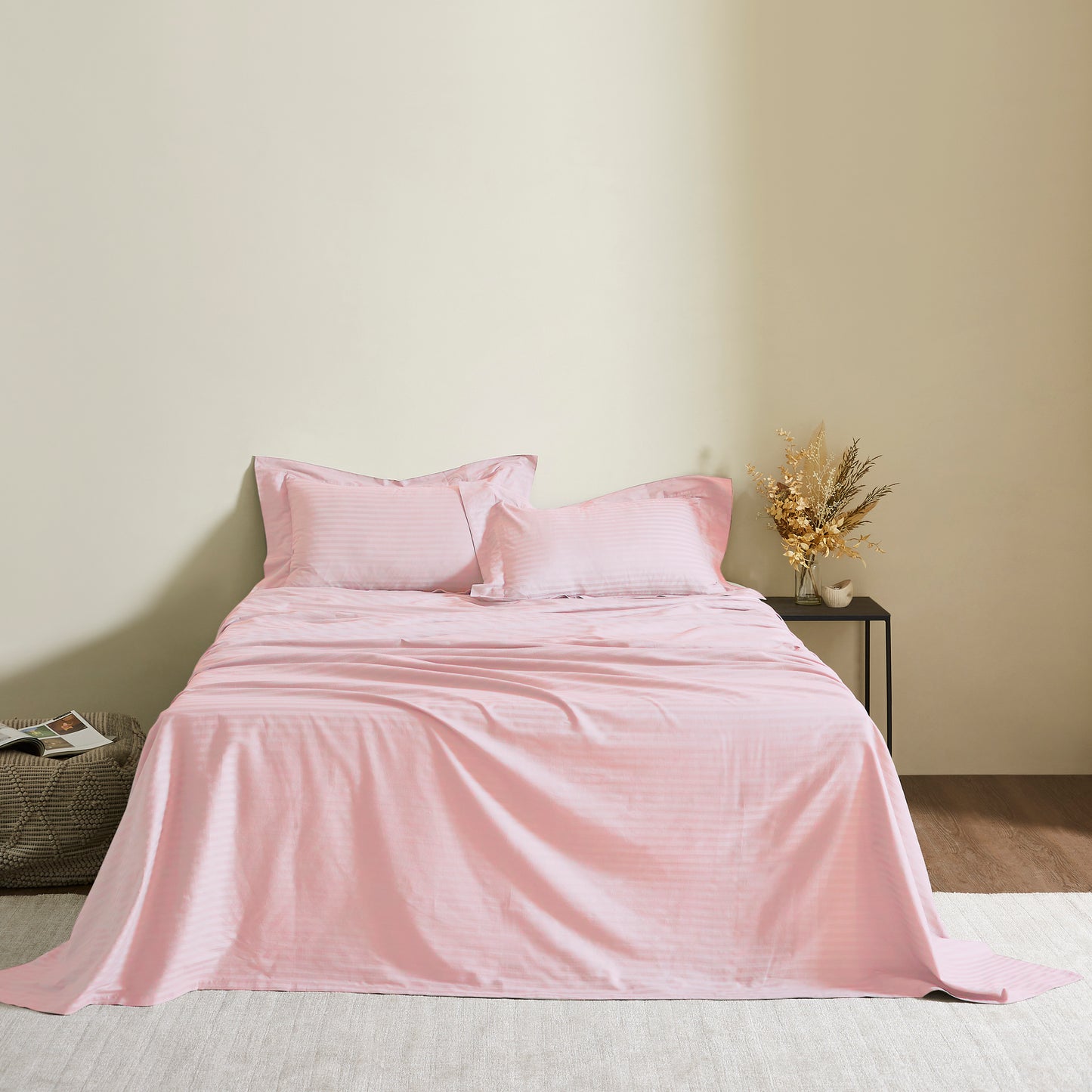 TREE STITCH STRIPE BEDSHEET - 300TC