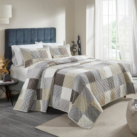 Jigsaw Handmade Patchwork Bedding Set