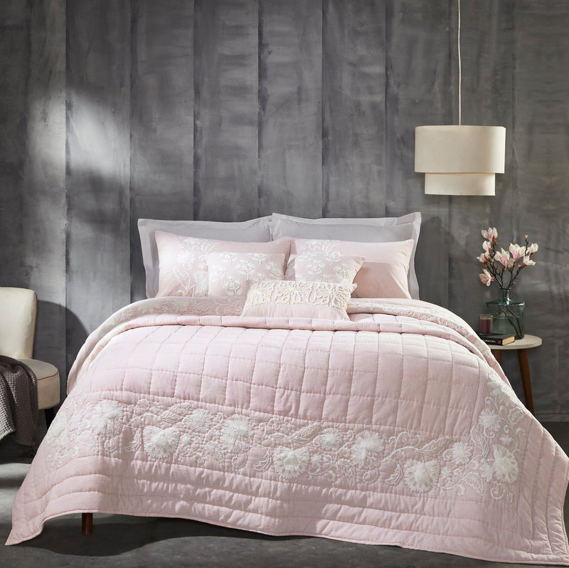 CRADLE EMBROIDERED BEDDING SET (6 PIECE SET)