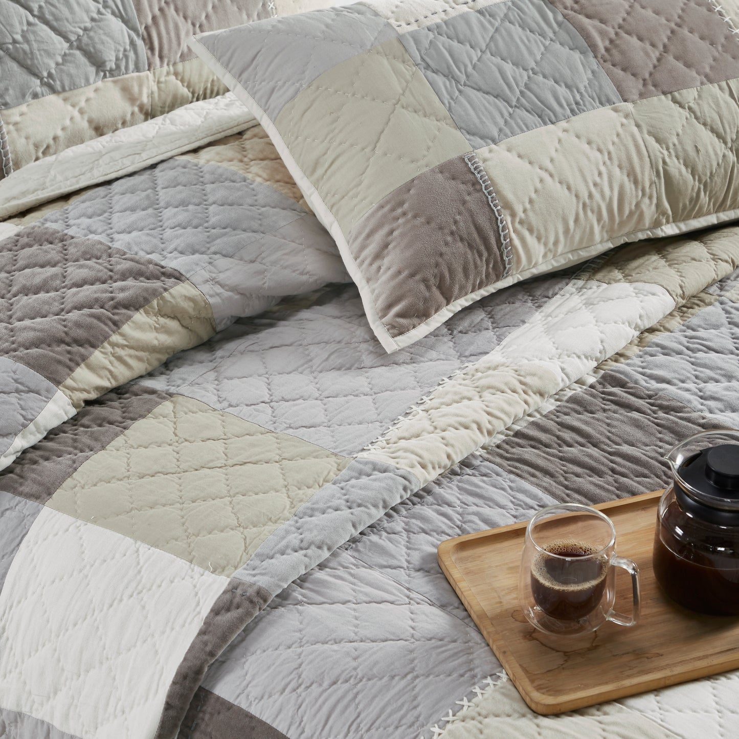 Jigsaw Handmade Patchwork Bedding Set