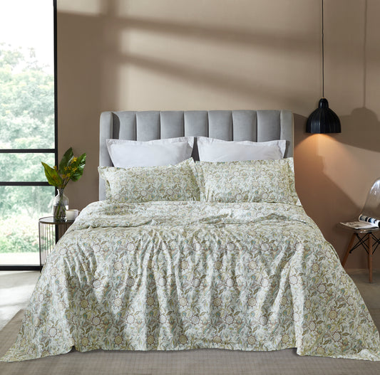 Oasis Digital Printed Bedsheet Set | Houmn