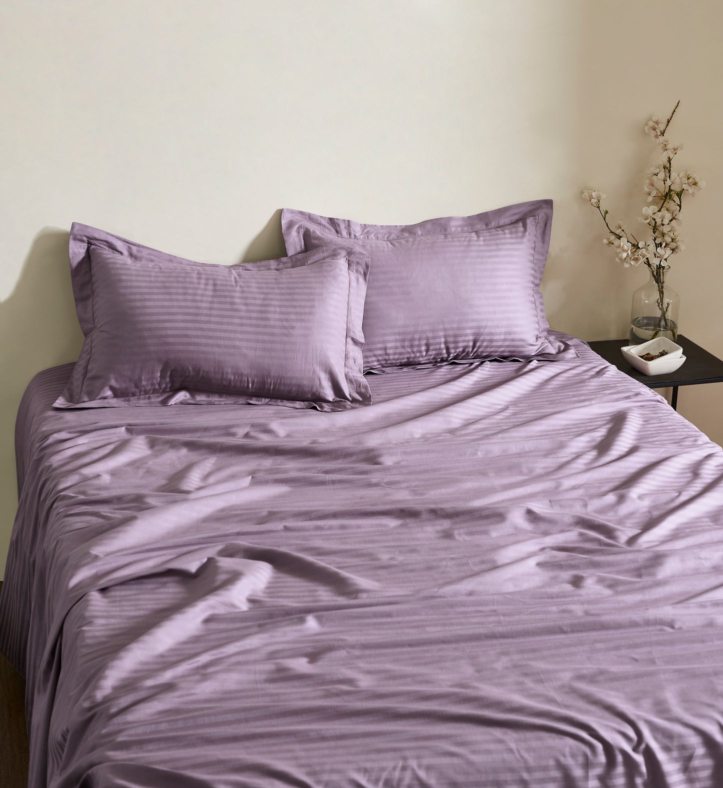 TREE STITCH STRIPE BEDSHEET - 300TC