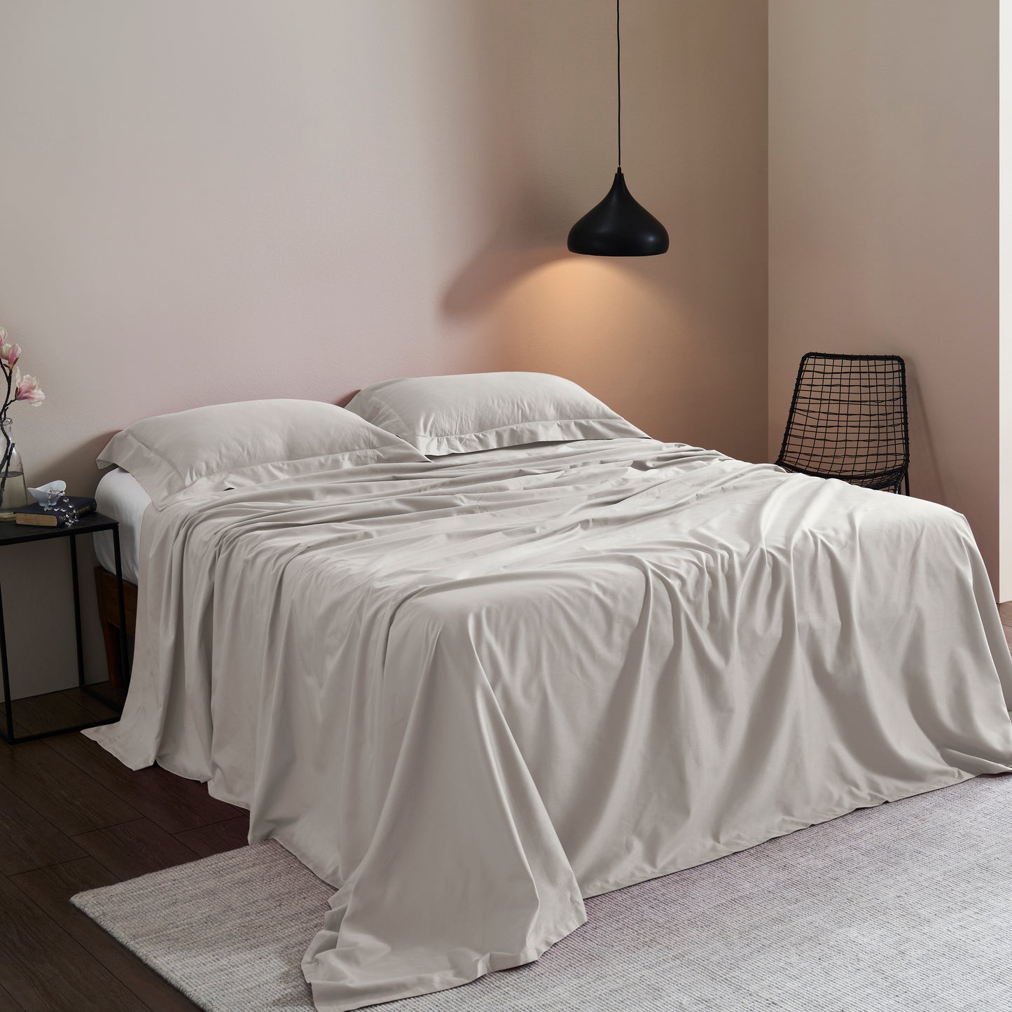 FLORENCE STITCH PLAIN BEDSHEET - 400TC