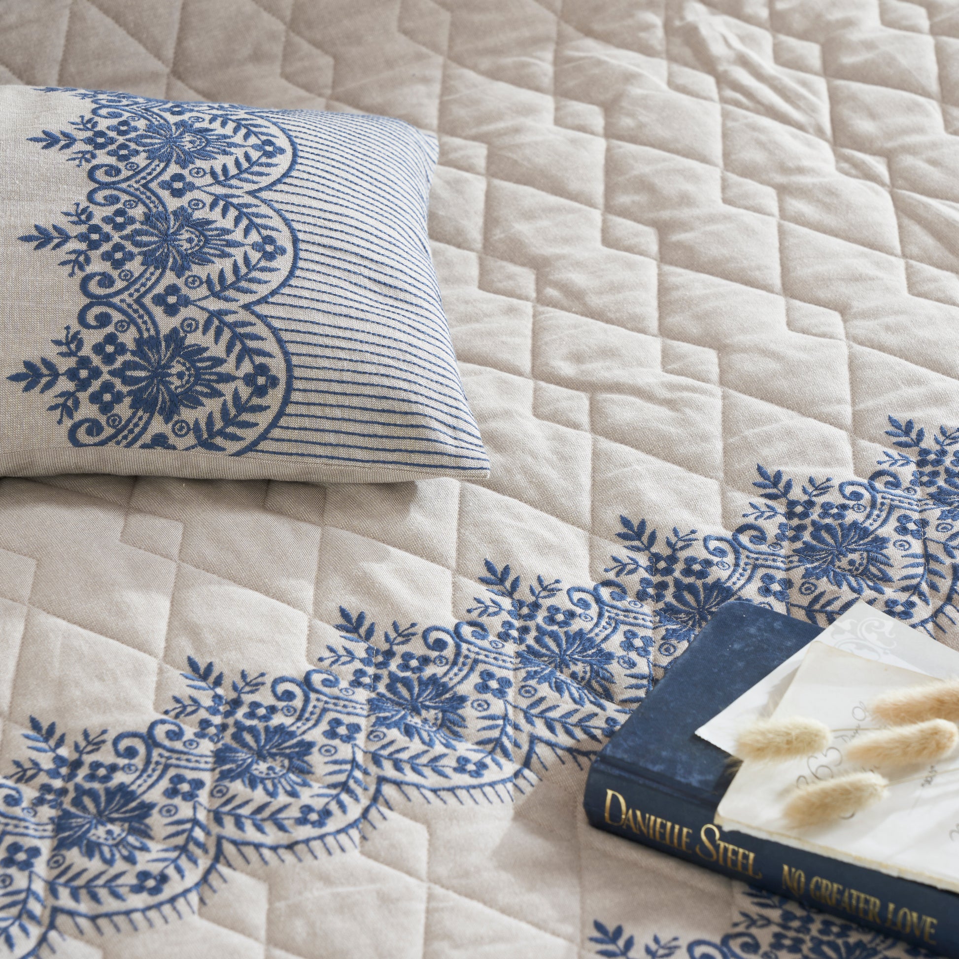 Premium Butterfly Embroidered Bedding Set