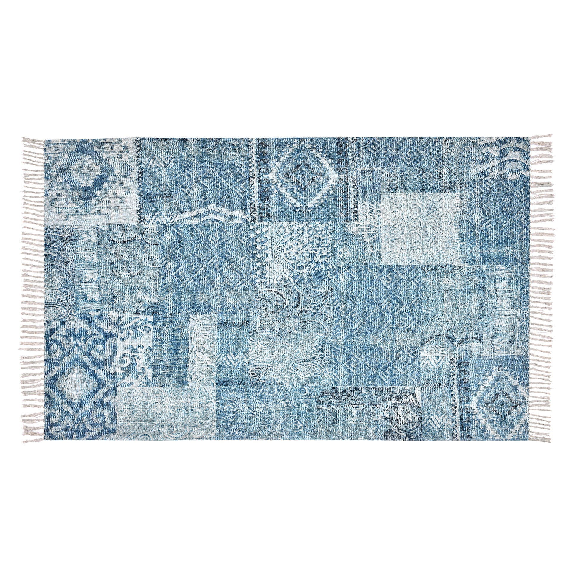 Uplift Indigo & Blue Dhurrie | Houmn