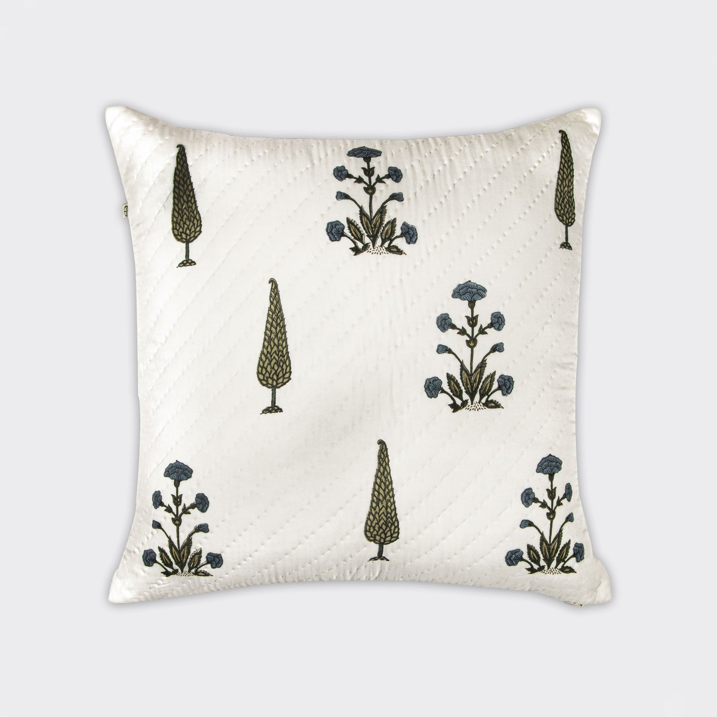 MOTIF BLOCK PRINTED CUSHION COVER